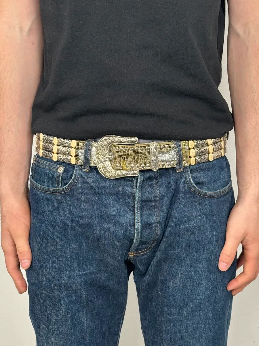 Vintage 2000s Nanni Celtic Ornament Metal Belt Size ONE SIZE - 2 Thumbnail