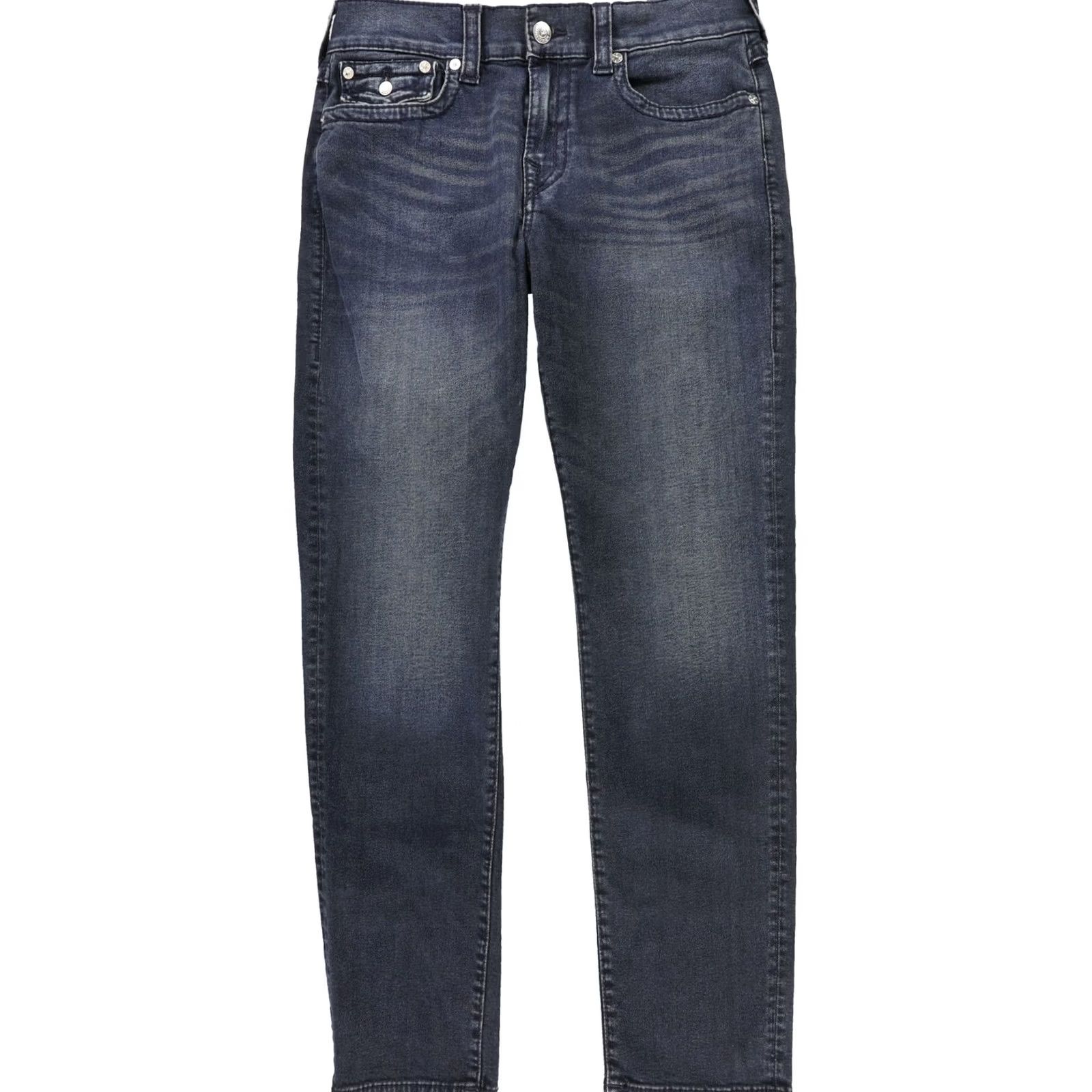 True Religion True Religion Mens Geno Regular Straight Leg Jeans, Blue, 34W x 32L Size US 34 / EU 50 - 2 Thumbnail