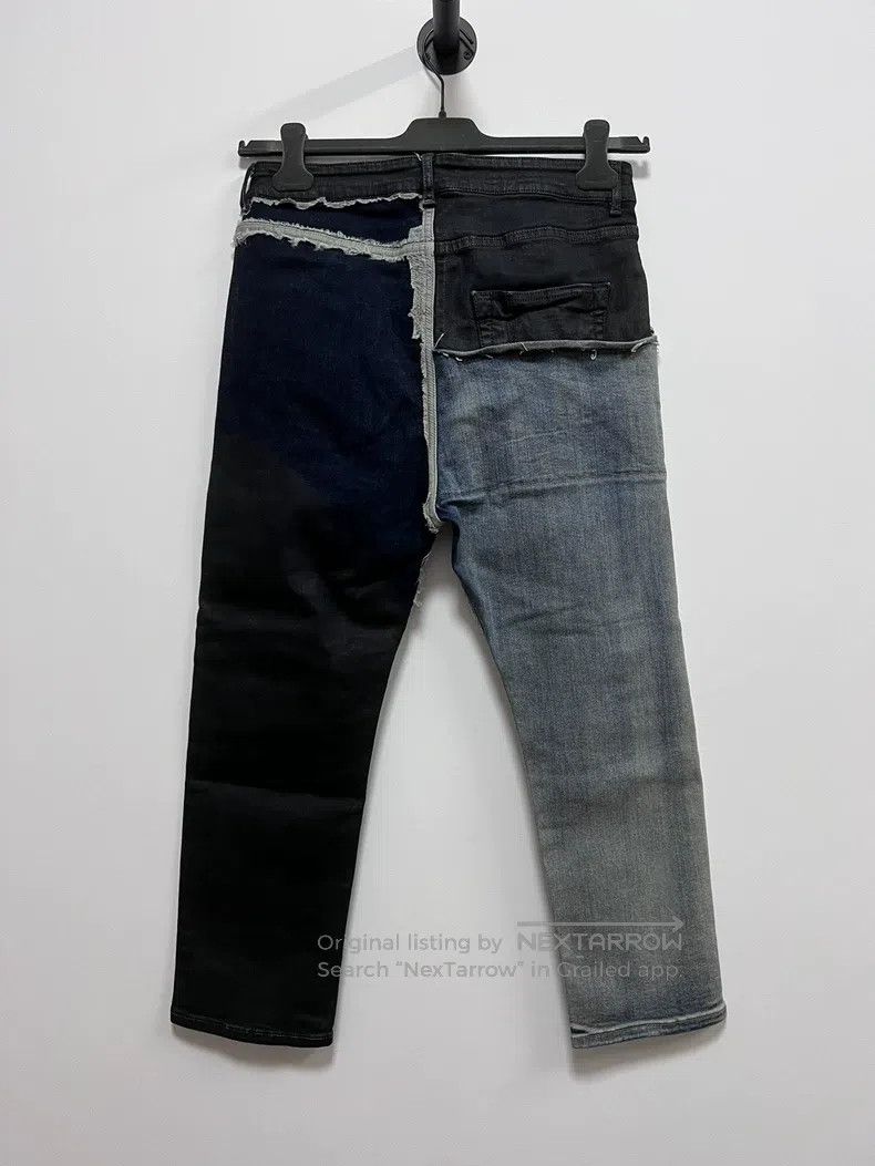 Rick Owens Rick Owens SS19 Mainline Wax Denim Patchwork Pants Size US 31 - 3 Thumbnail