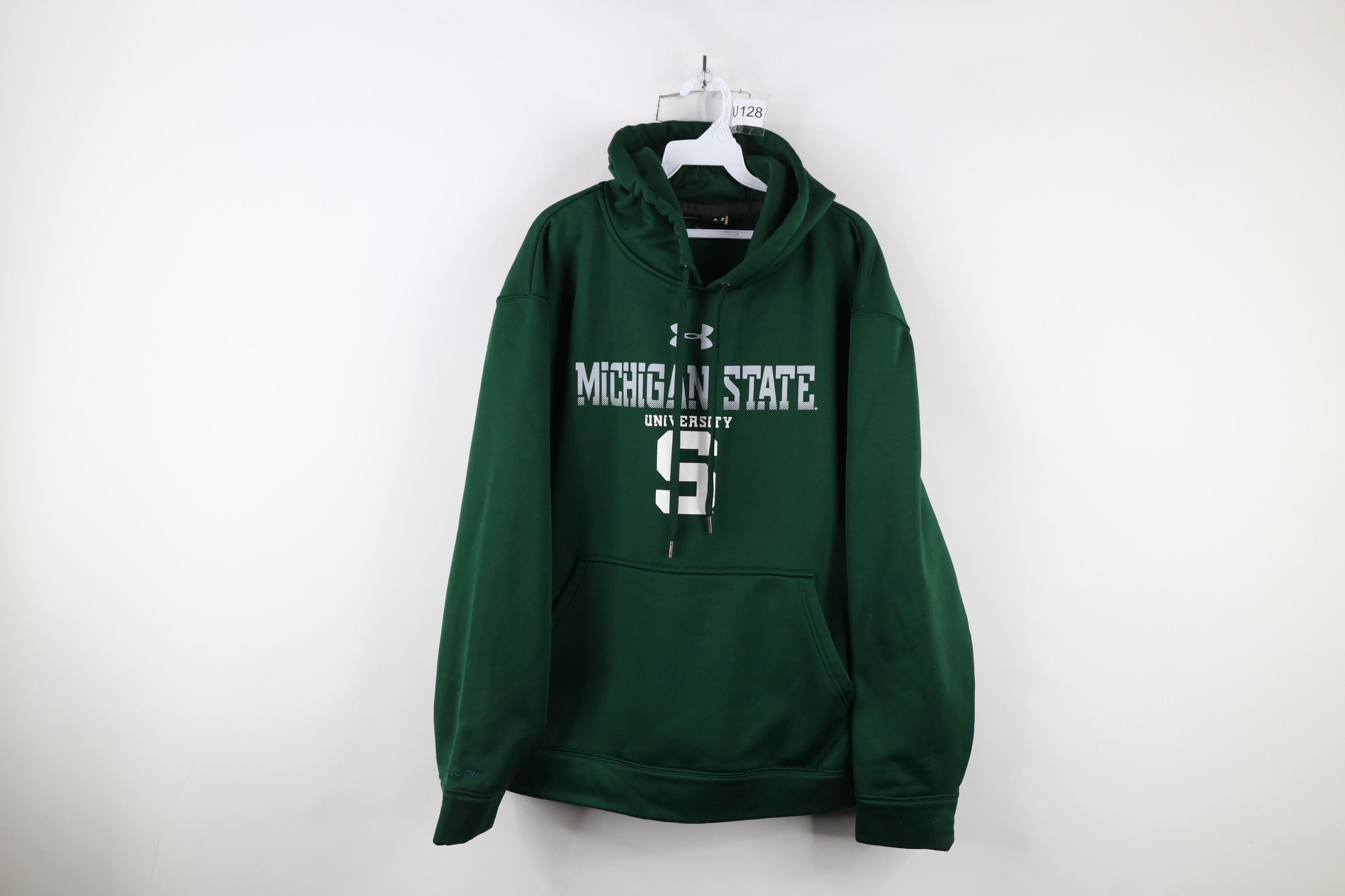 Under Armour × Vintage Under Armour Michigan State University Hoodie Sweatshirt Size US L / EU 52-54 / 3 - 1 Thumbnail