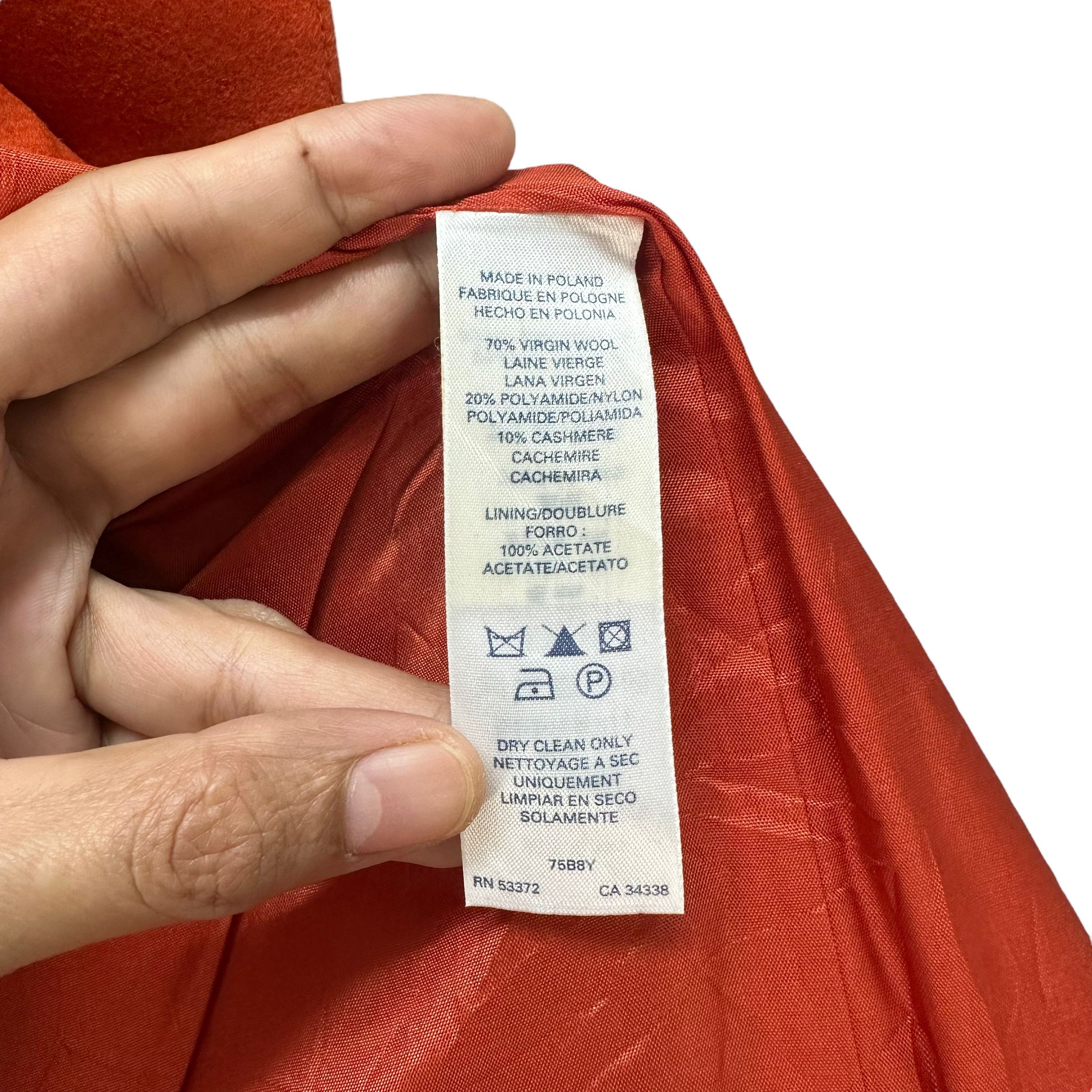 French Connection FRENCH CONNECTION ORANGE WOOL COAT #8039-198 Size S / US 4 / IT 40 - 9 Thumbnail