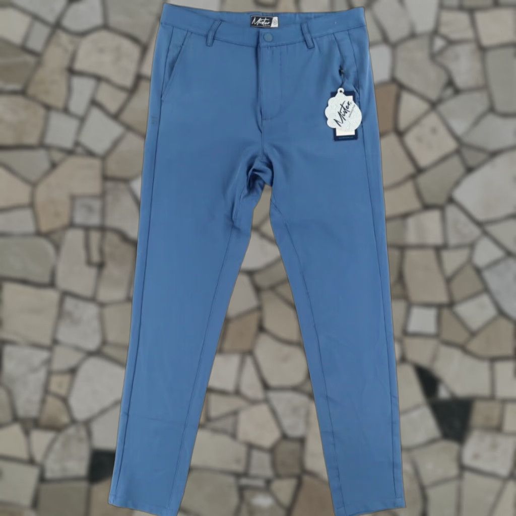 Vintage Mister Technical Polyester Microfiber Chino Pants Periwinkle Men's 32 Size US 32 / EU 48 - 1 Thumbnail