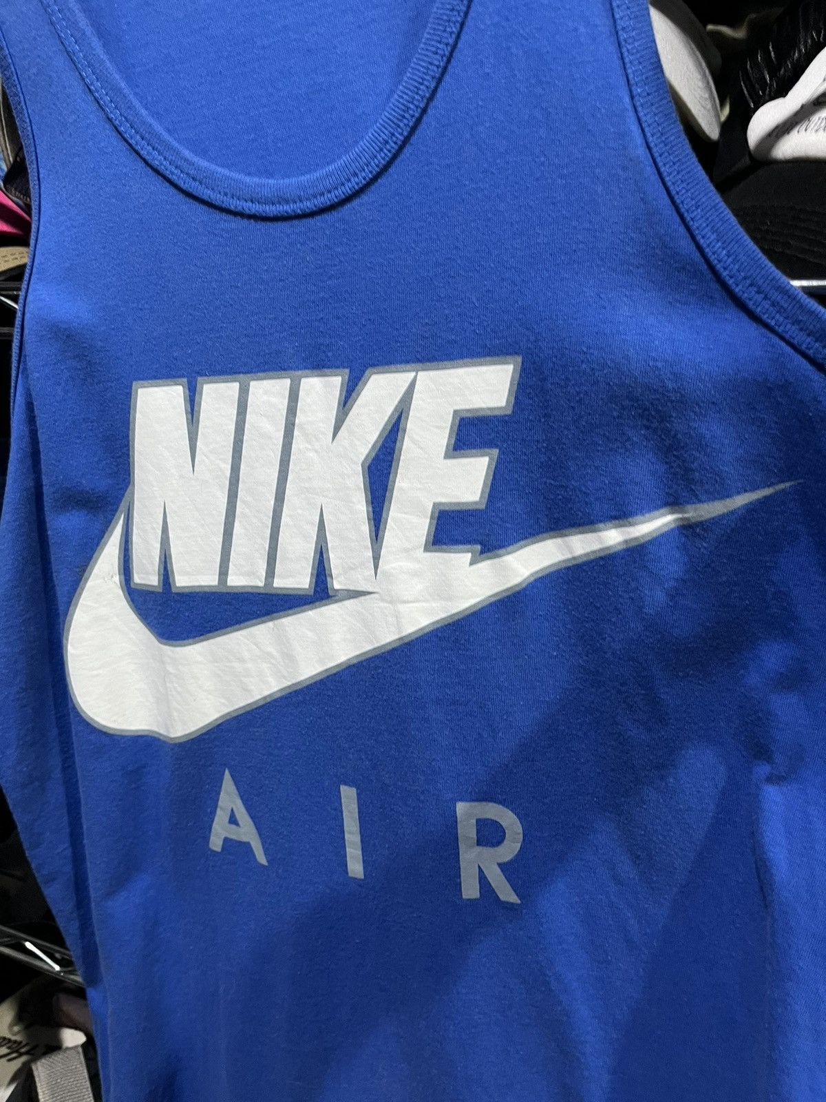 Nike Nike Air Big Swoosh Tank Top Tee 90s Size US L / EU 52-54 / 3 - 2 Thumbnail