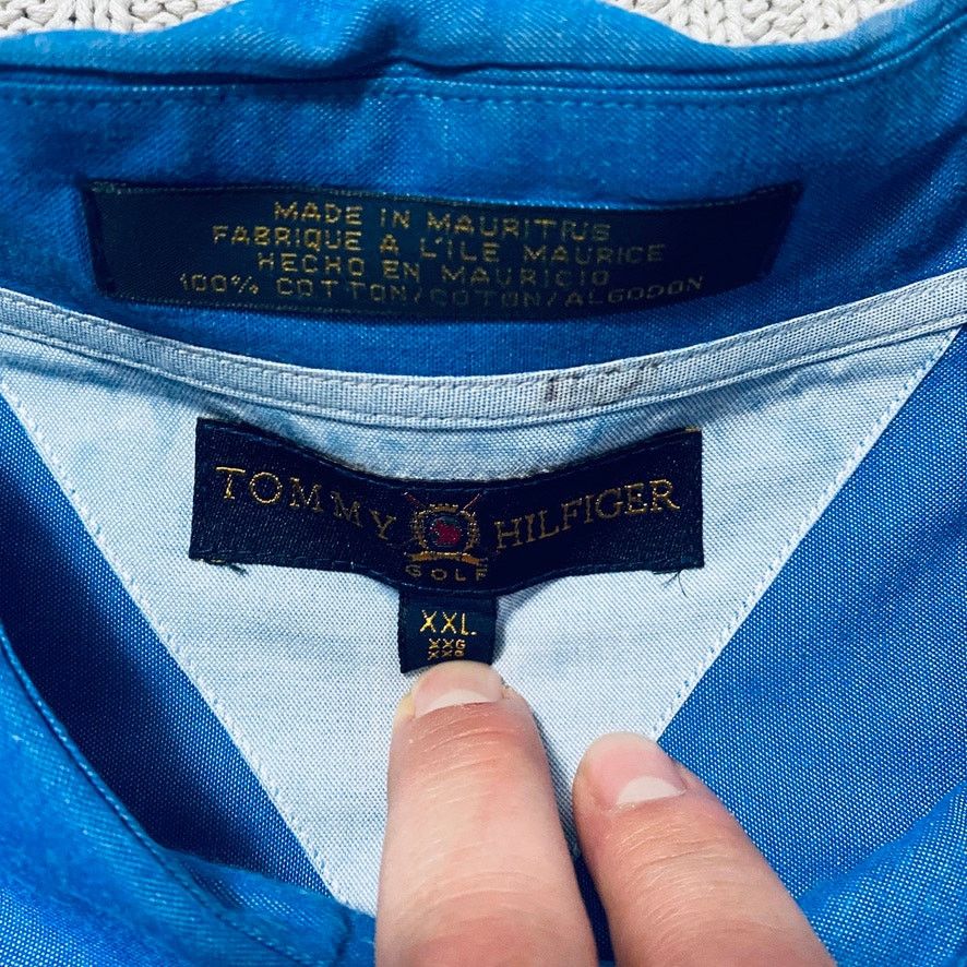 Tommy Hilfiger Tommy Hilfiger solid blue button down Size US XXL / EU 58 / 5 - 5 Thumbnail