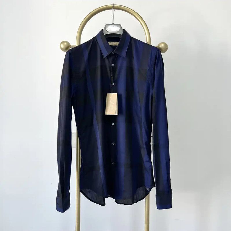 Burberry Burberry Men's Cotton Long Sleeve Shirt Size US M / EU 48-50 / 2 - 1 Thumbnail