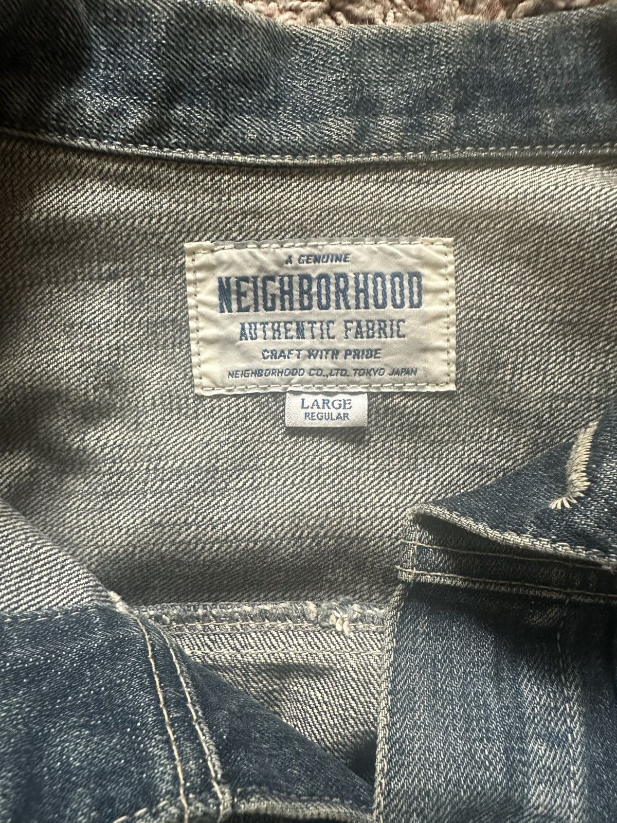 Neighborhood Neighborhood Savage Stockman Pleated Denim Jacket Size US L / EU 52-54 / 3 - 5 Thumbnail