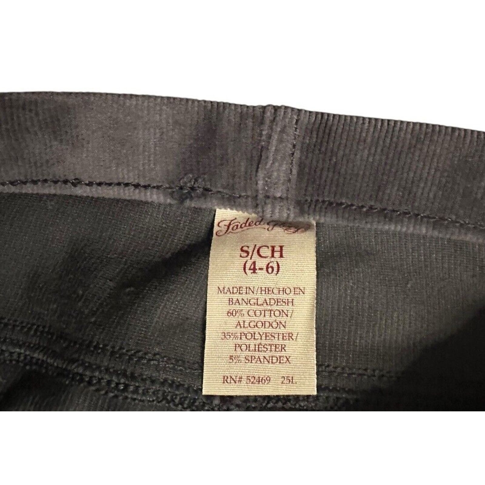 Faded Glory Faded Glory Jeggings S Gray Velvet Velour Stretch Pull On Size 28" / US 6 / IT 42 - 3 Thumbnail