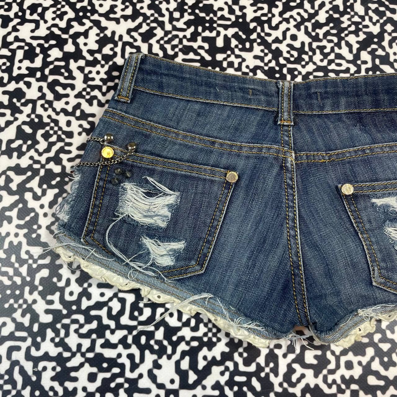Dolce & Gabbana Vintage Y2K Dolce Gabbana Sexy Luxury Distressed Style Short Size 27" / US 4 / IT 40 - 8 Thumbnail