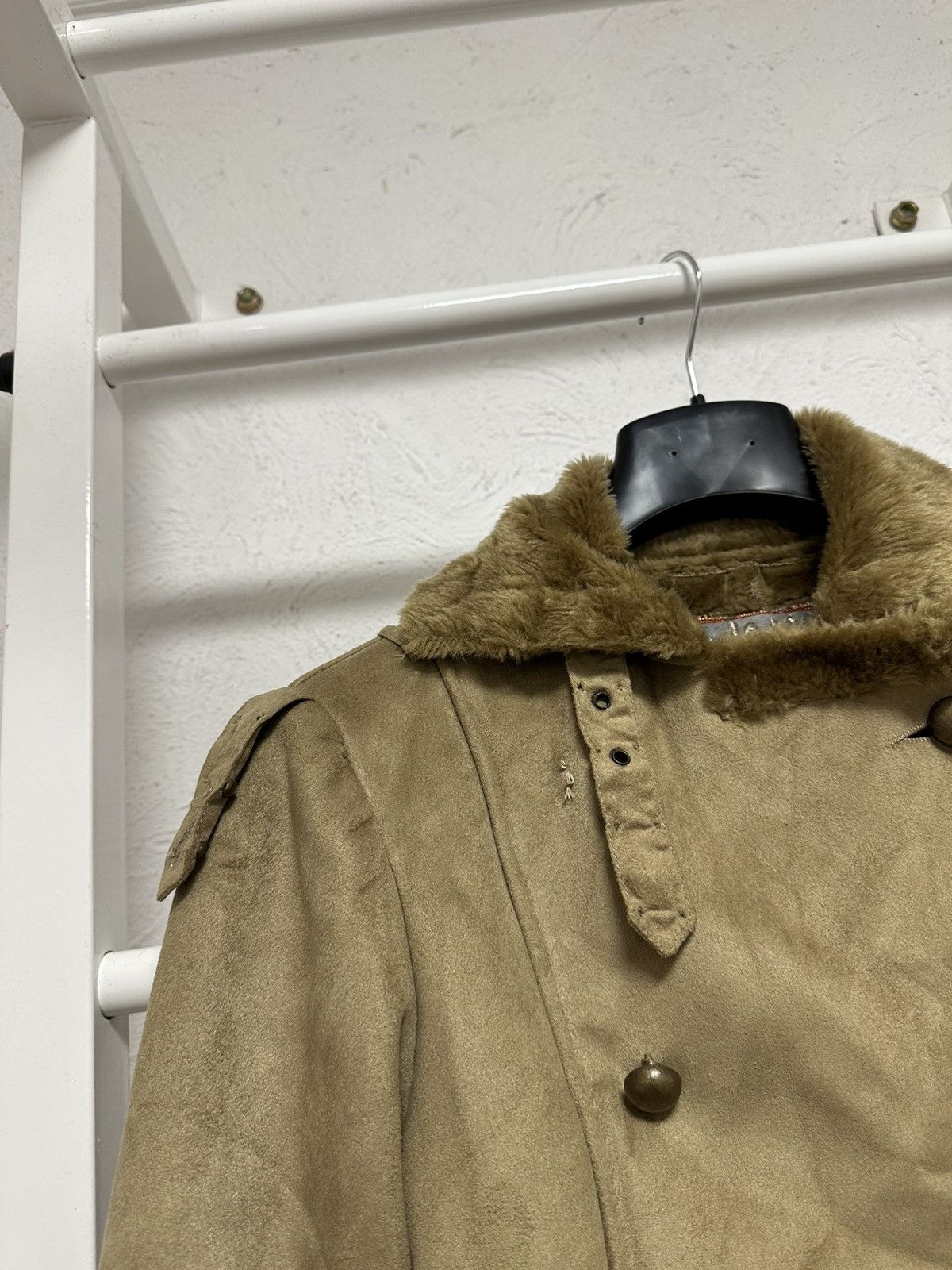 Hysteric Glamour × Vintage Y2K Hysteric Glamour Vintage Shearling Bomber Jacket Beige Size M / US 6-8 / IT 42-44 - 5 Thumbnail