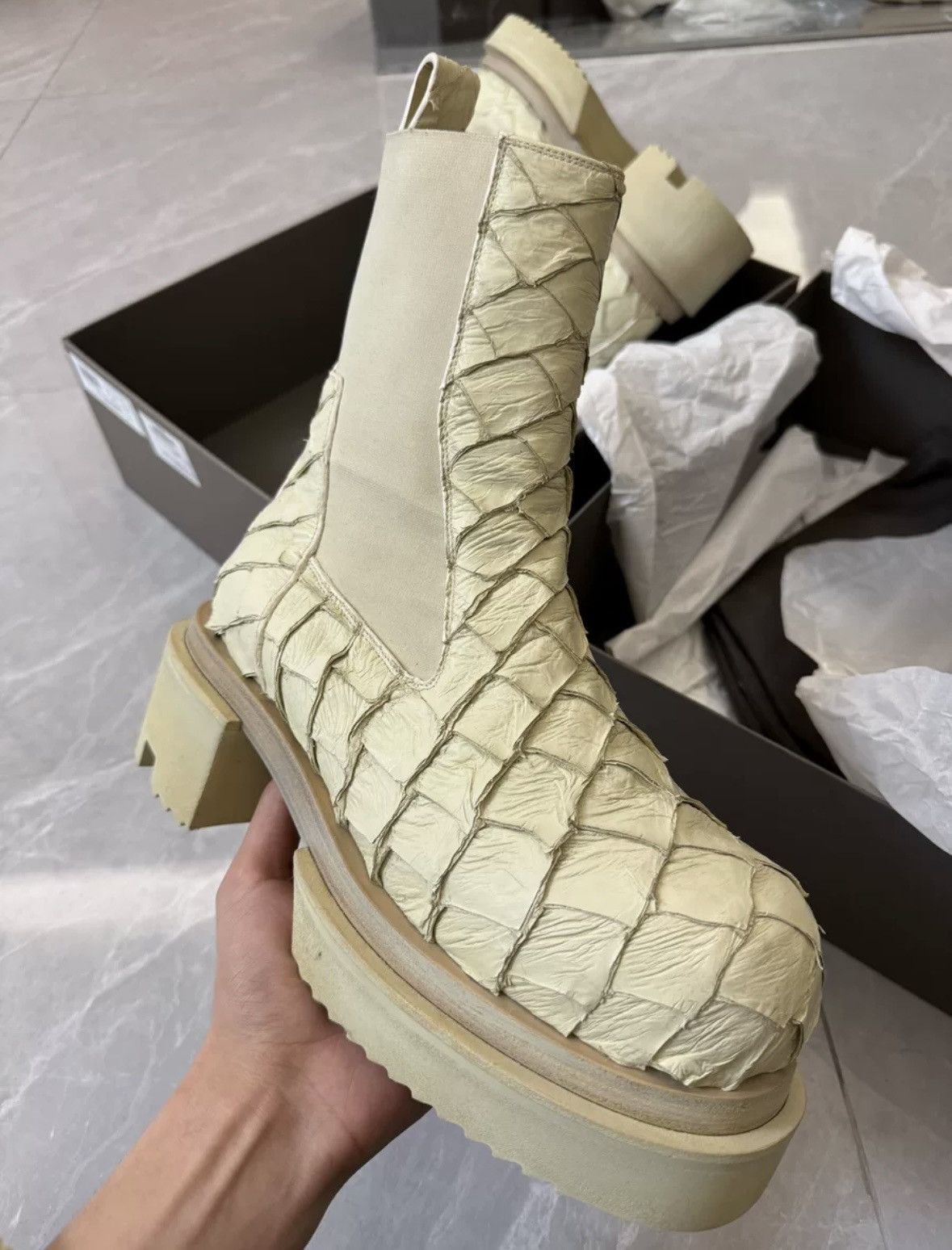 Rick Owens Rick Owens 22ss pirarucu bogus boots Size US 8 / EU 41 - 4 Thumbnail