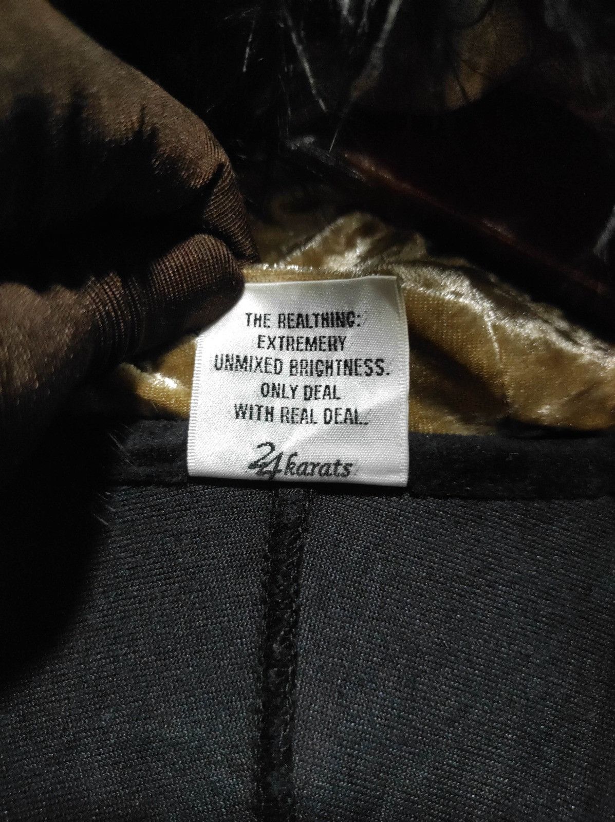 Japanese Brand 24 Karate Velvet double zip fur hoodie LGB style Size US L / EU 52-54 / 3 - 9 Thumbnail
