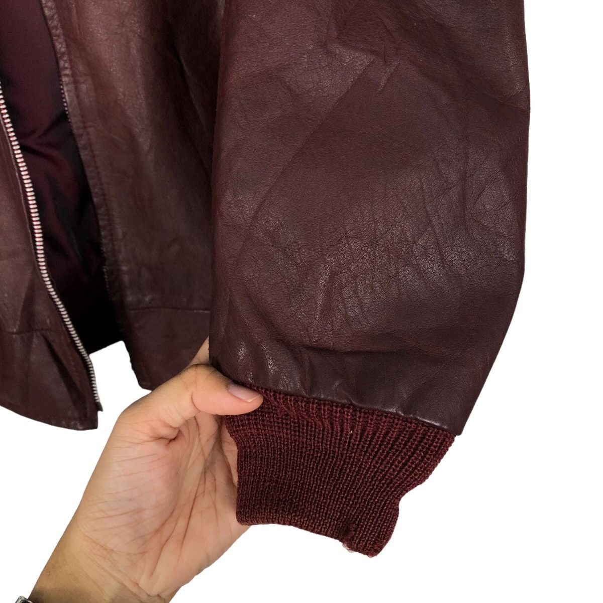 Japanese Brand 🔥Vintage Bomber Leather Jacket Turf Man Japan Issey Miyake Size US L / EU 52-54 / 3 - 15 Thumbnail