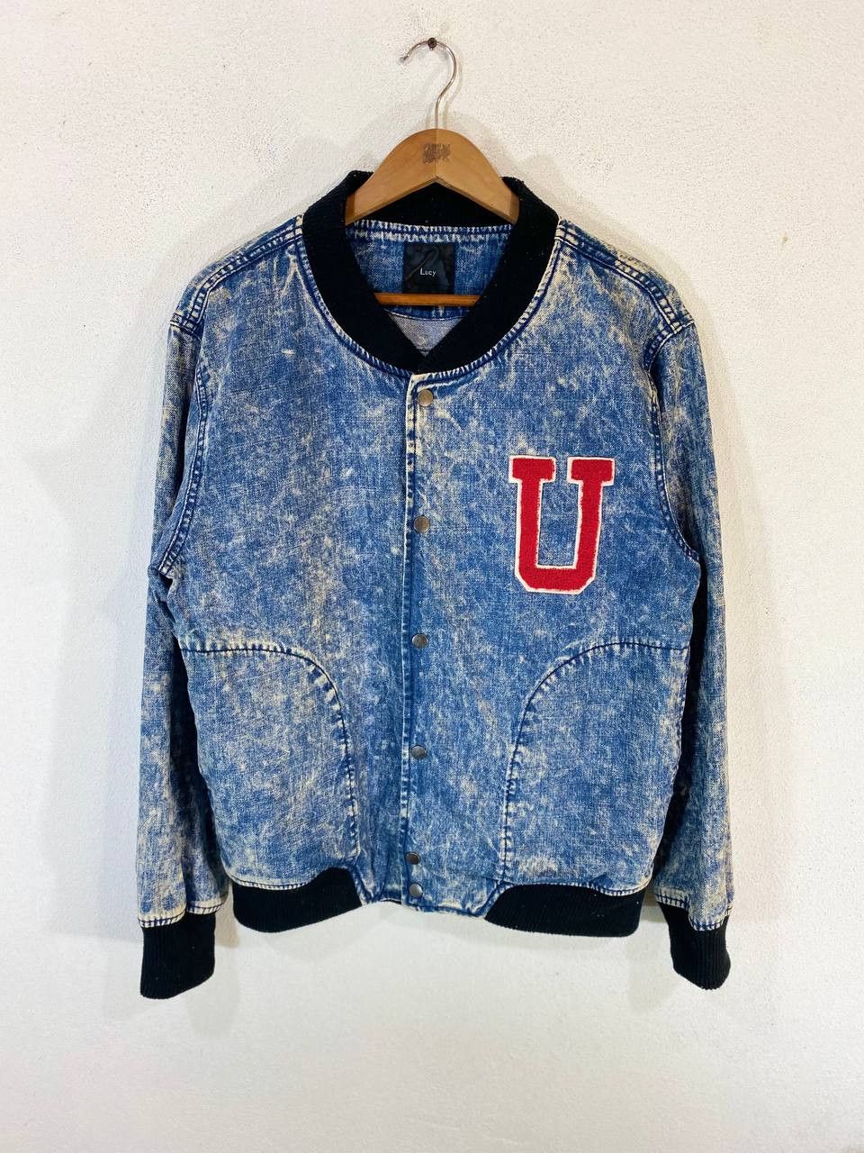 Japanese Brand vintage japanese brands denim varsity jacket style Size US M / EU 48-50 / 2 - 1 Thumbnail