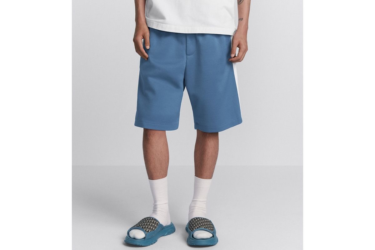 Dior o1bcso1str0226 Track Shorts in Blue/White Size US 30 / EU 46 - 5 Thumbnail