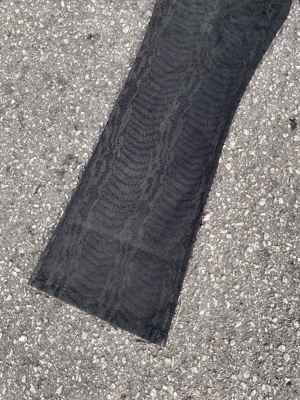 Japanese Brand Japanese Vintage Semantics Design Snake Print Flare Pant Size US 33 - 4 Thumbnail