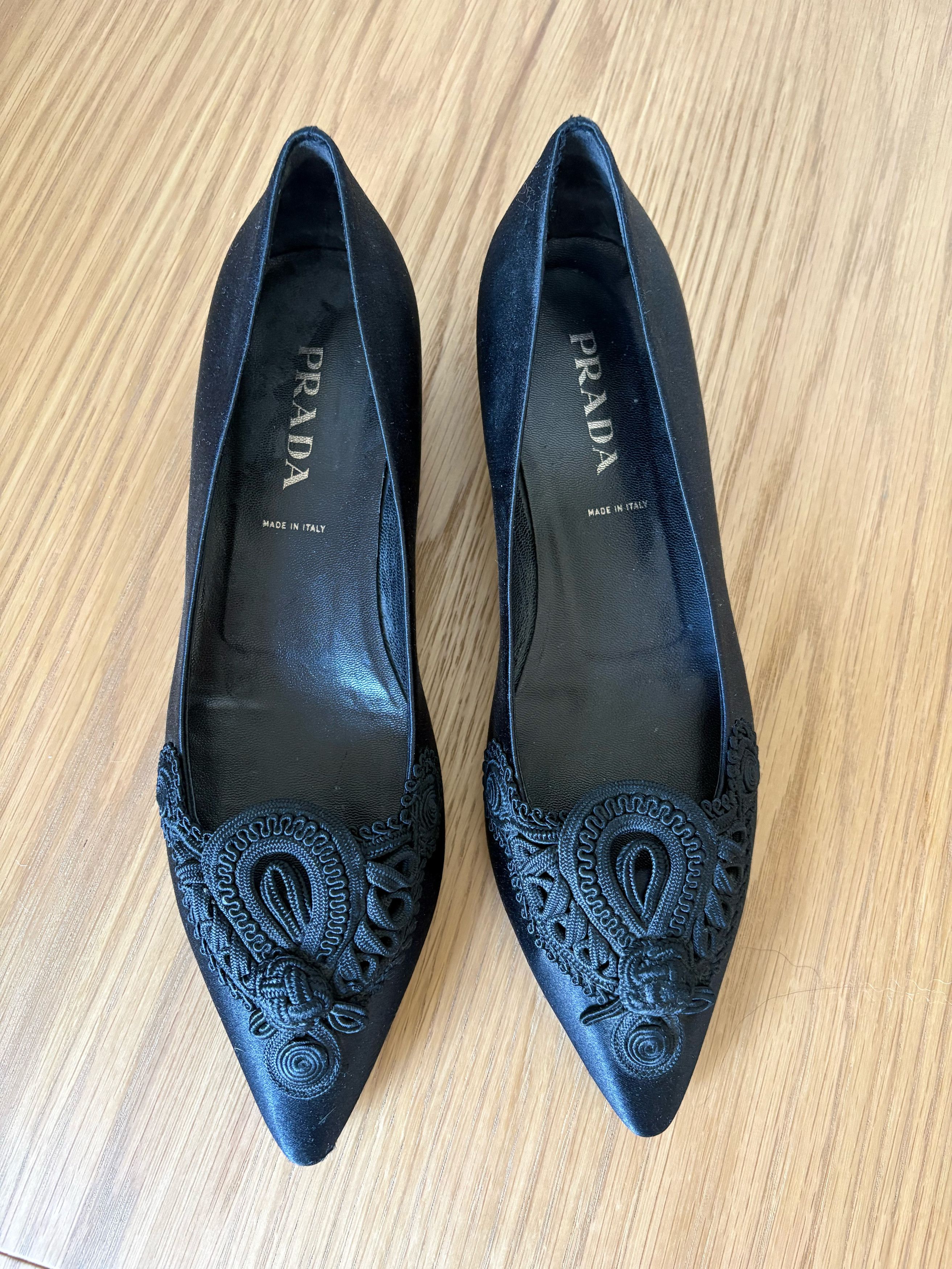 Prada Prada satin fabric ballerinas Size US 7.5 / IT 37.5 - 4 Thumbnail