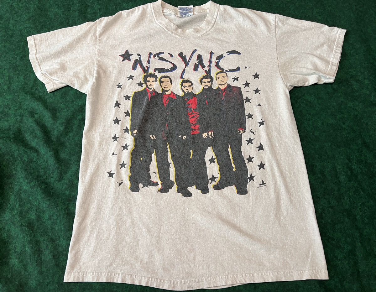 Band Tees × Vintage Vintage 2001 *NSYNC POPODYSSEY Tour Justin Timberlake Band Size US M / EU 48-50 / 2 - 1 Thumbnail