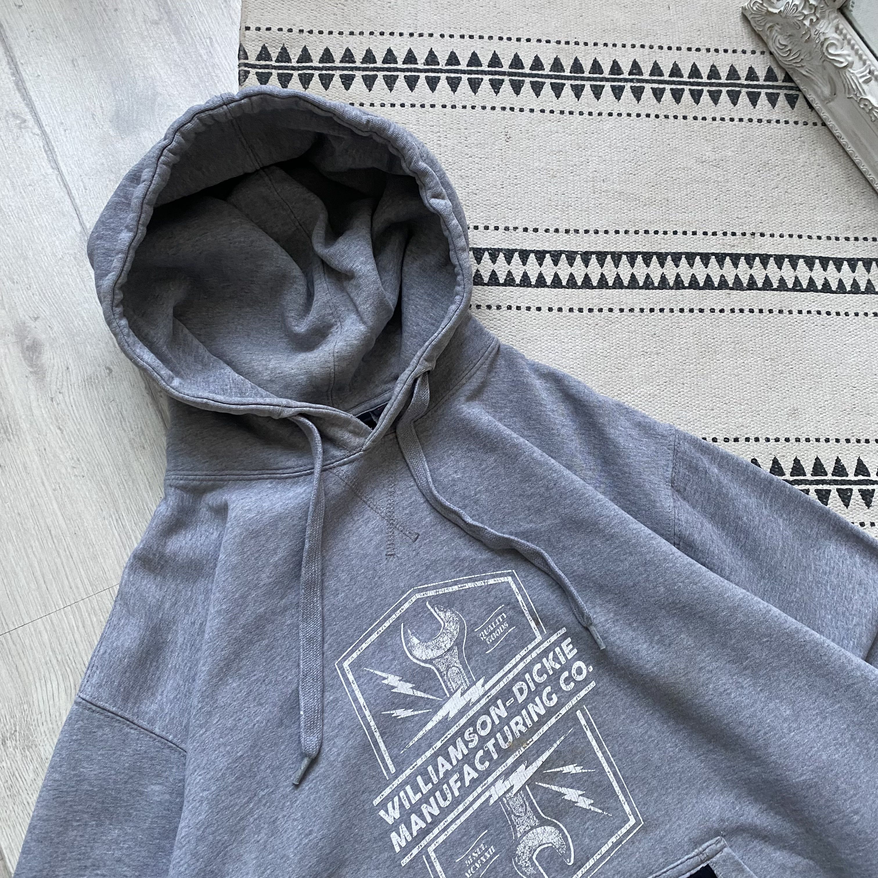 Carhartt 🛠️ Vintage Work Dickies Boxy hoodie distressed 2000s Size US L / EU 52-54 / 3 - 2 Thumbnail