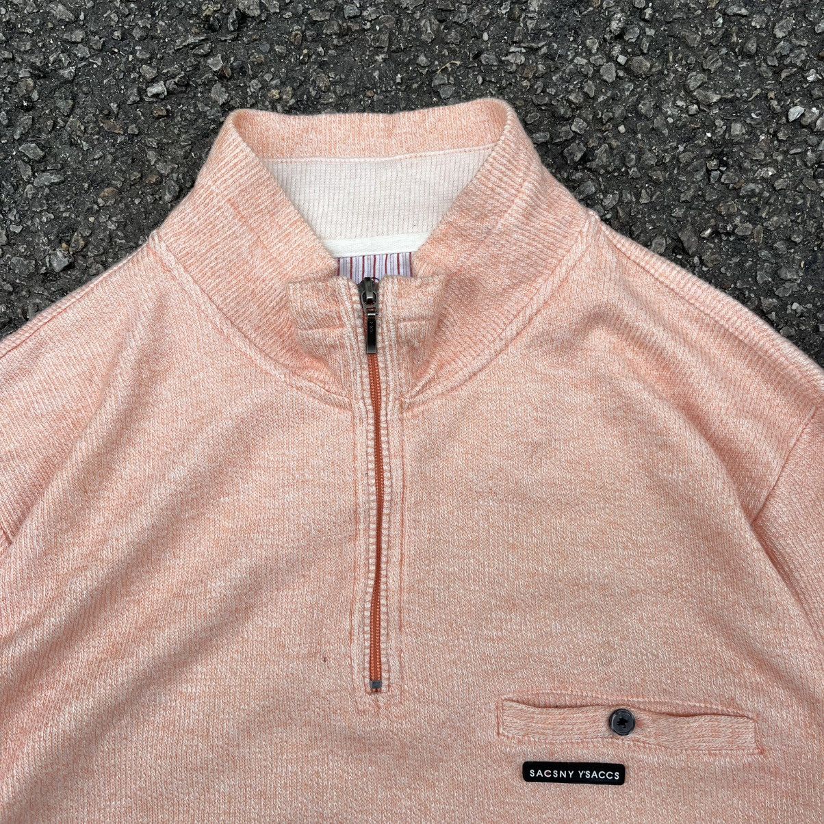 Yohji Yamamoto Sacsny Ysaccs by Yohji Yamamoto Quarter Zip Japanese Sweater Size US L / EU 52-54 / 3 - 4 Thumbnail