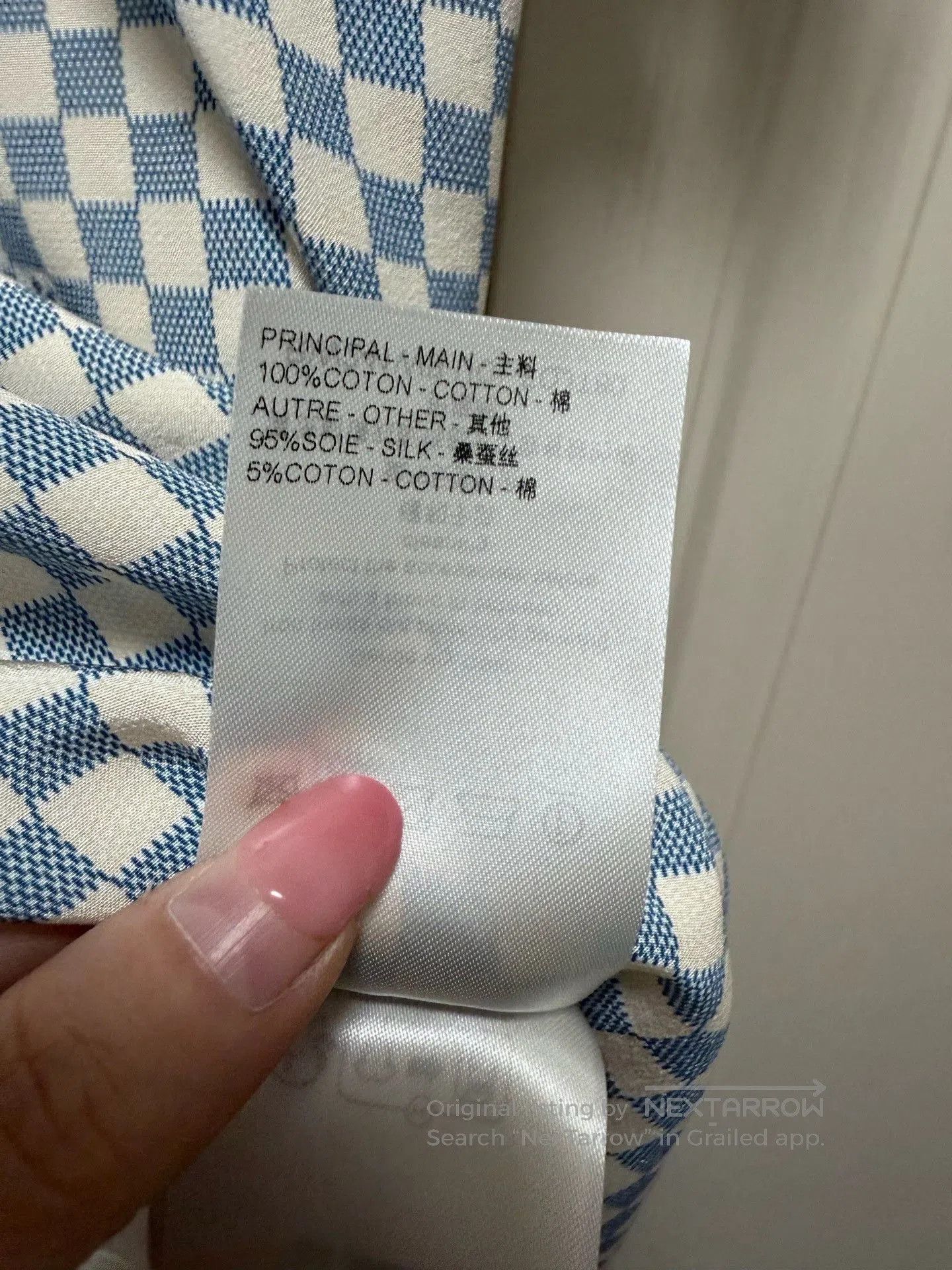 Louis Vuitton Louis Vuitton Blue White Check Short-Sleeve T-shirt. Size US S / EU 44-46 / 1 - 6 Thumbnail