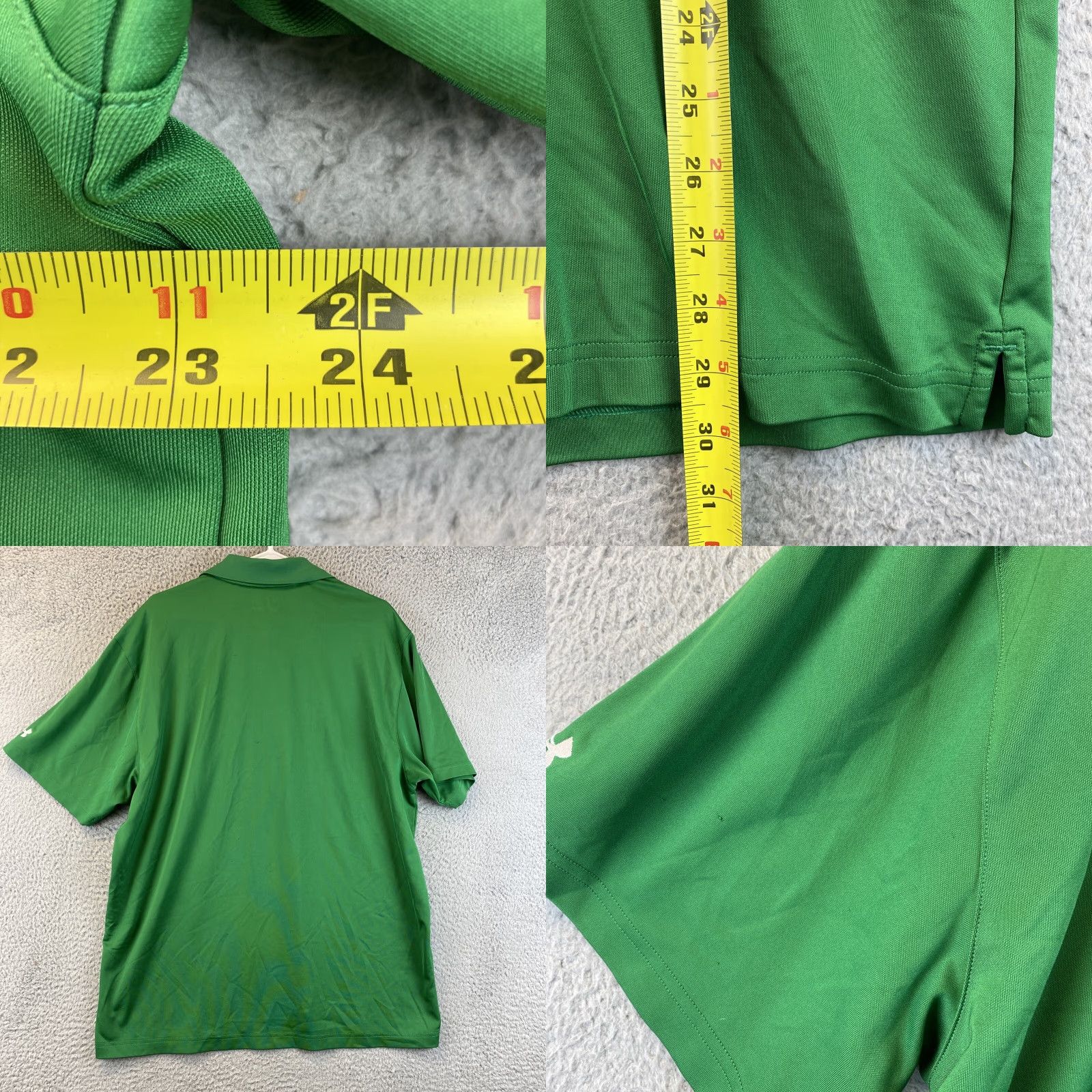 Under Armour Under Armour Polo Shirt XL Green Solid Heatgear Golf Short Sleeve Regular Men 48-46 /-46-48-46-? Size US XL / EU 56 / 4 - 8 Thumbnail