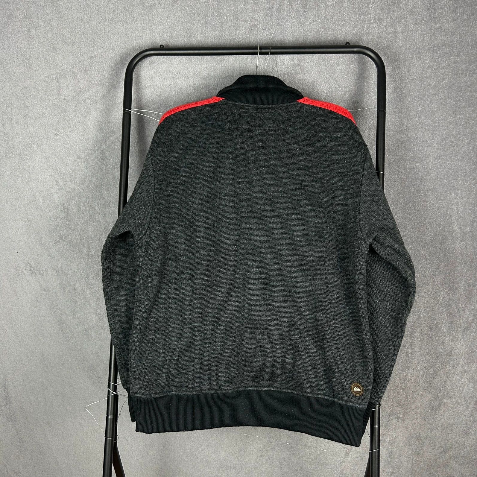Quiksilver Quiksilver jacket big logo embriordery spellout zip jacket Size US L / EU 52-54 / 3 - 2 Thumbnail