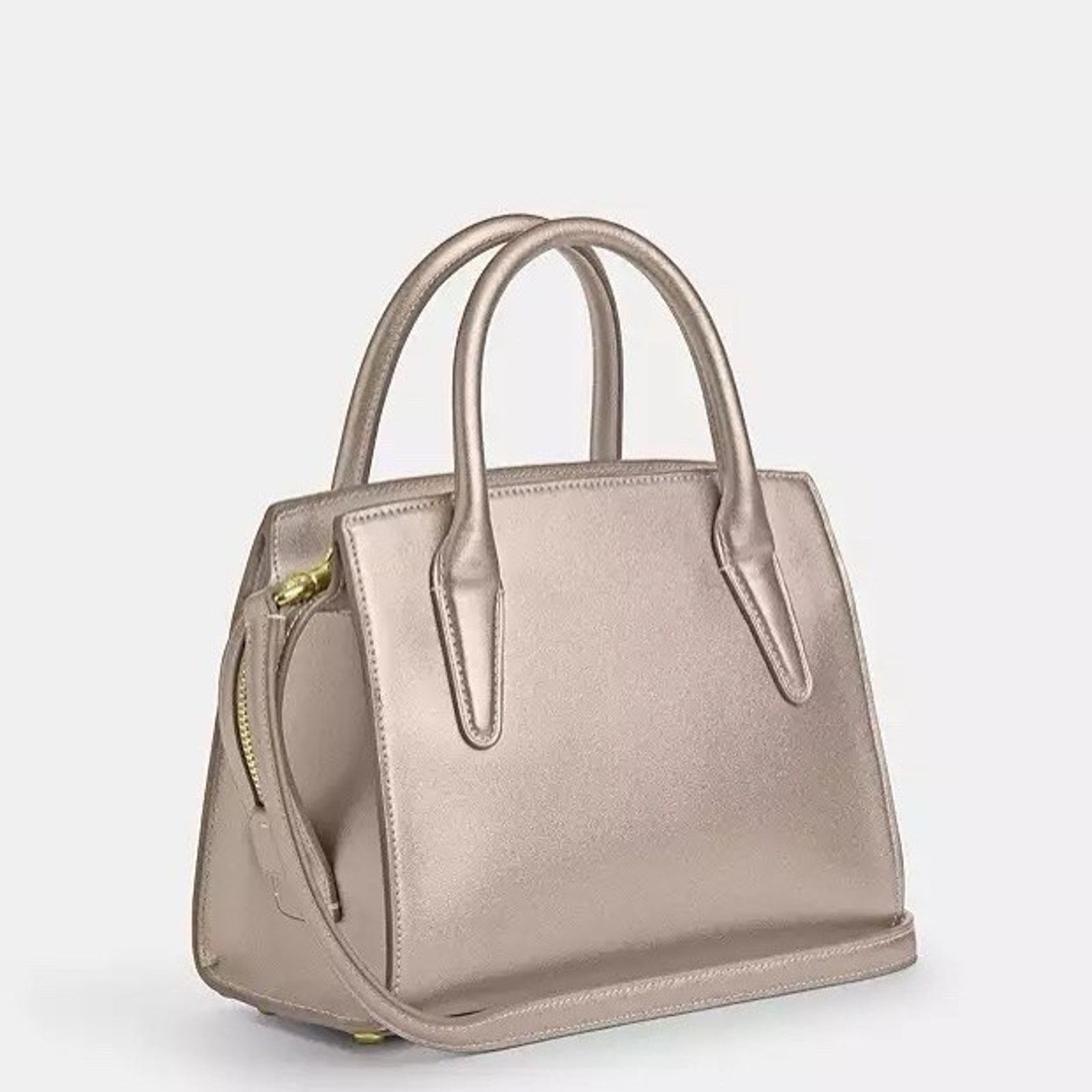 Coach NWT COACH Andrea Carryall Bag CW024 Gold/Light Champagne Size ONE SIZE - 5 Thumbnail