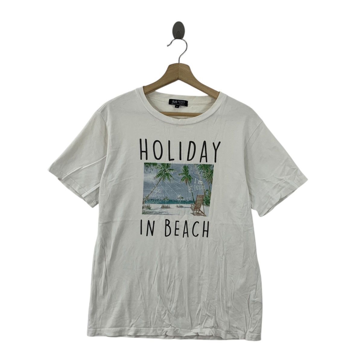Beams Plus BEAMS PLUS HEART Collection Holiday In Beach Tee Shirt Top Size M / US 6-8 / IT 42-44 - 1 Thumbnail