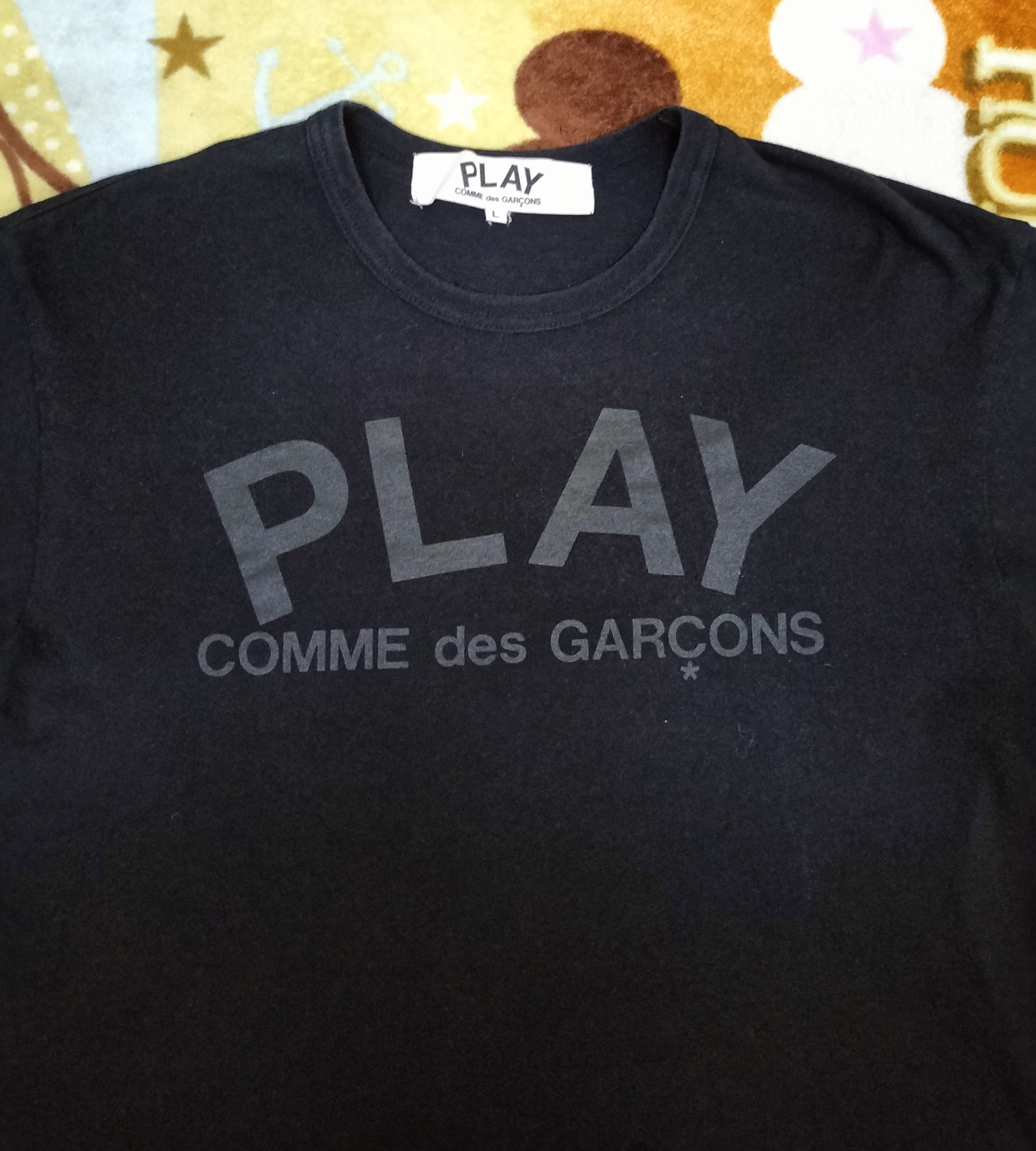 Comme des Garcons Comme Des garcons play black text tshirt Size US L / EU 52-54 / 3 - 3 Thumbnail
