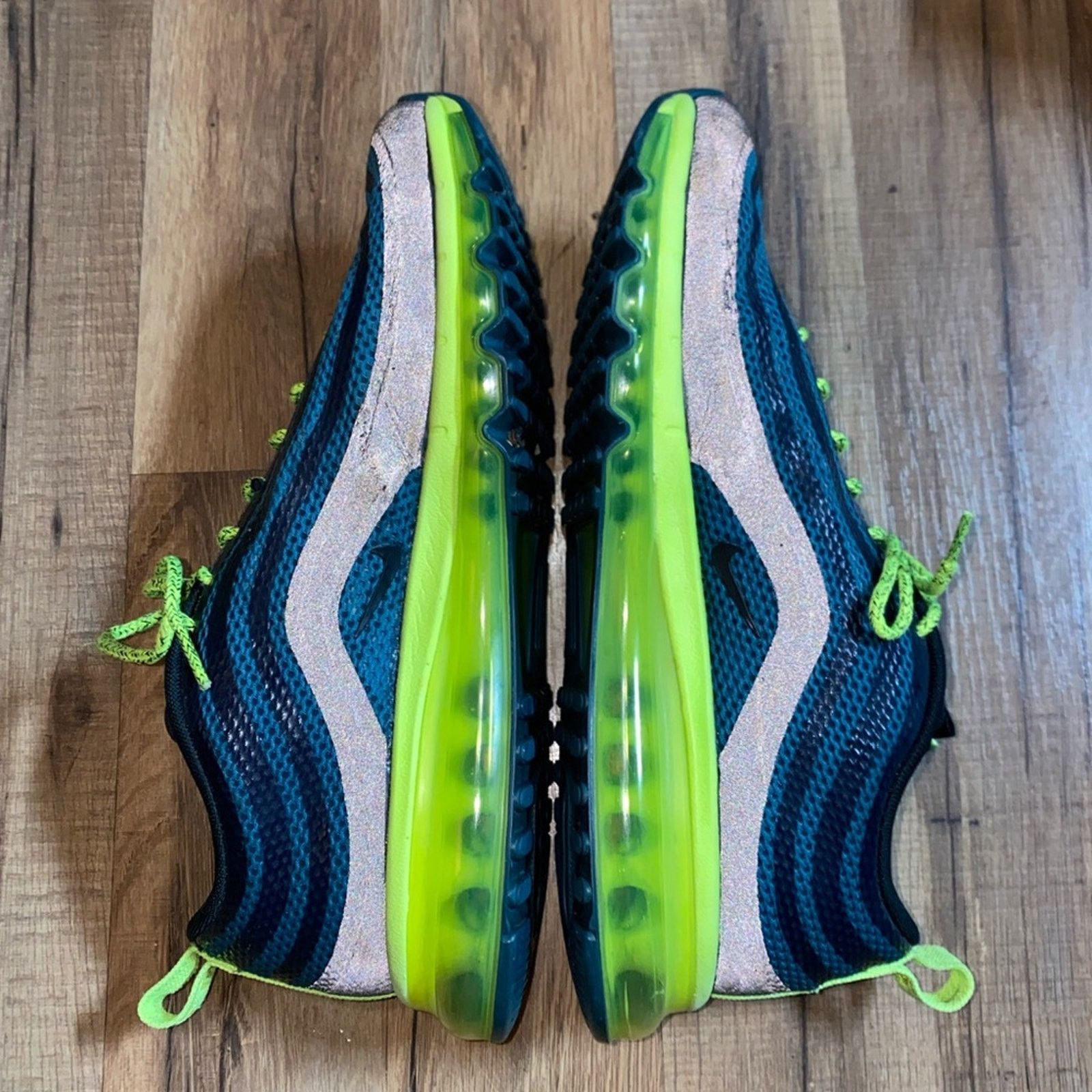 Nike 2013 Nike Air Max 97 Hyperfuse Blue Volt Size US 10 / EU 43 - 6 Thumbnail