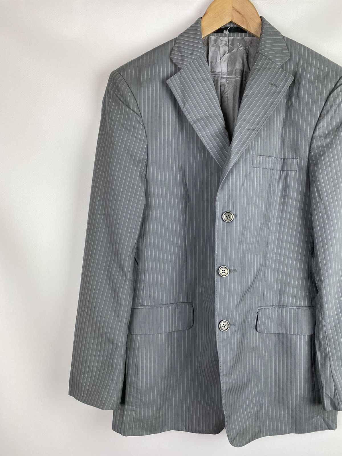 Versace Versace Collection men’s wool striped blazer jacket Size 38R - 2 Thumbnail