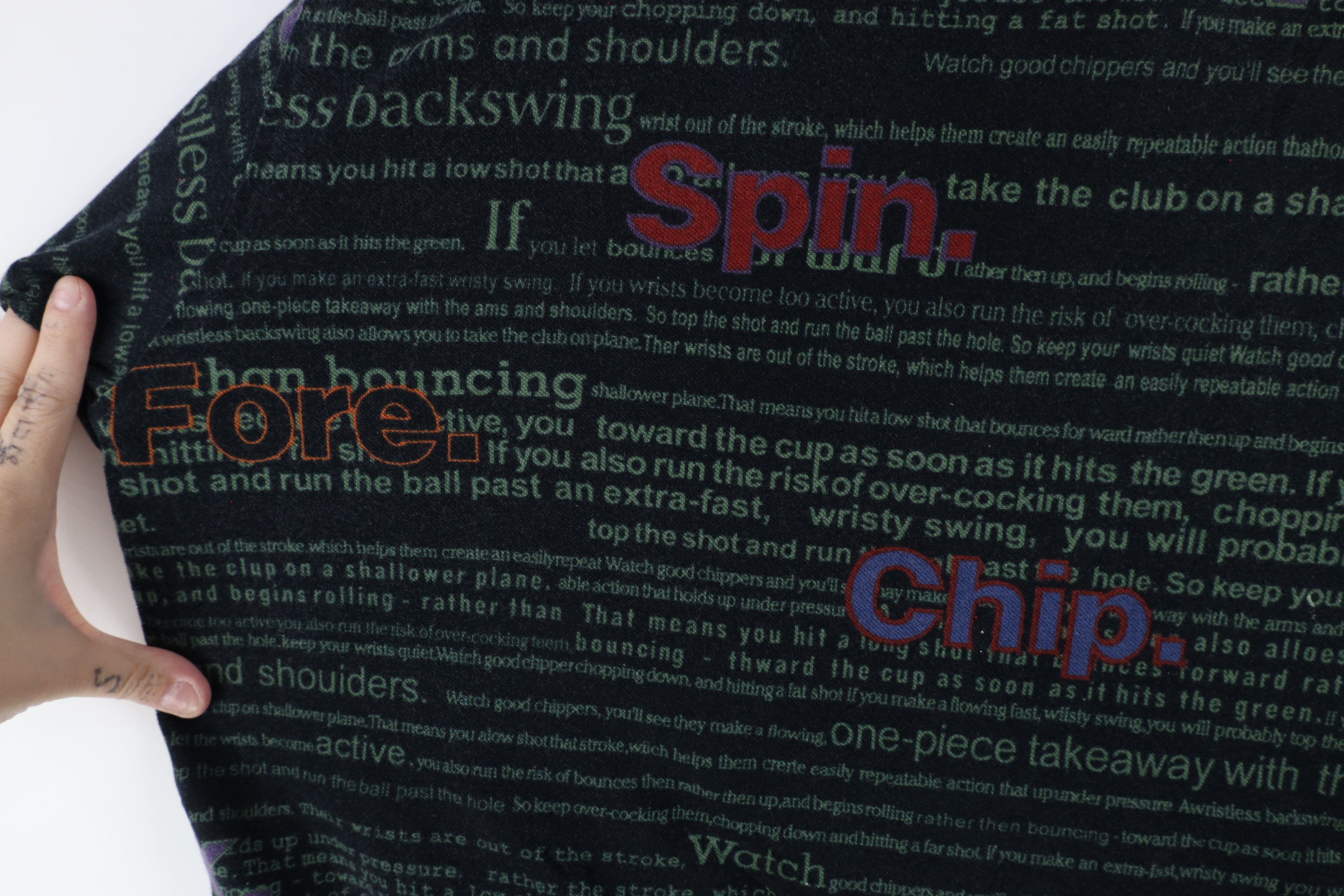 Vintage Vintage 90s Streetwear Over Print Golf Collared Polo Shirt Size US XL / EU 56 / 4 - 4 Thumbnail