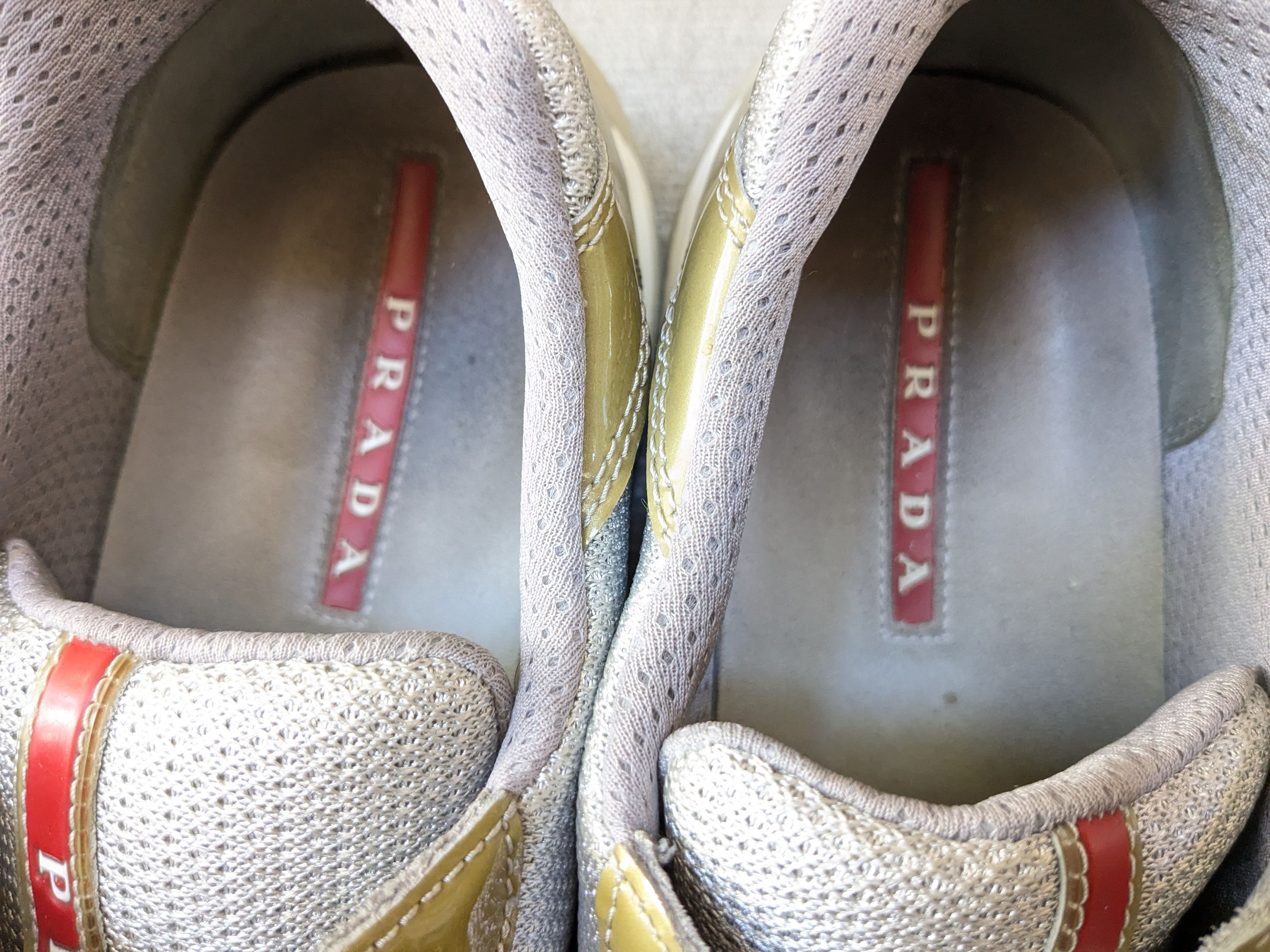 Prada Prada America's Cup Olive Green 11 Patent Leather Silver Low Size US 11 / EU 44 - 6 Thumbnail