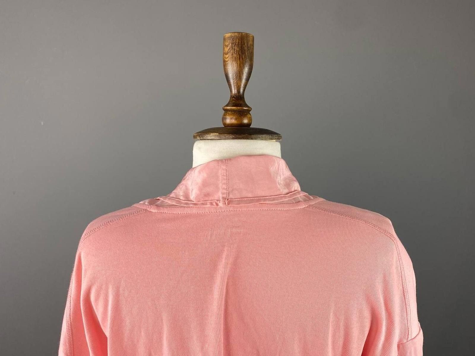 Designer Marc Cain Sport Pink Open Front Cardigan Sweater Size M Size M / US 6-8 / IT 42-44 - 6 Thumbnail