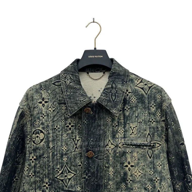 Louis Vuitton Louis Vuitton Tie-dye logo to make old denim jacket Size US M / EU 48-50 / 2 - 3 Thumbnail