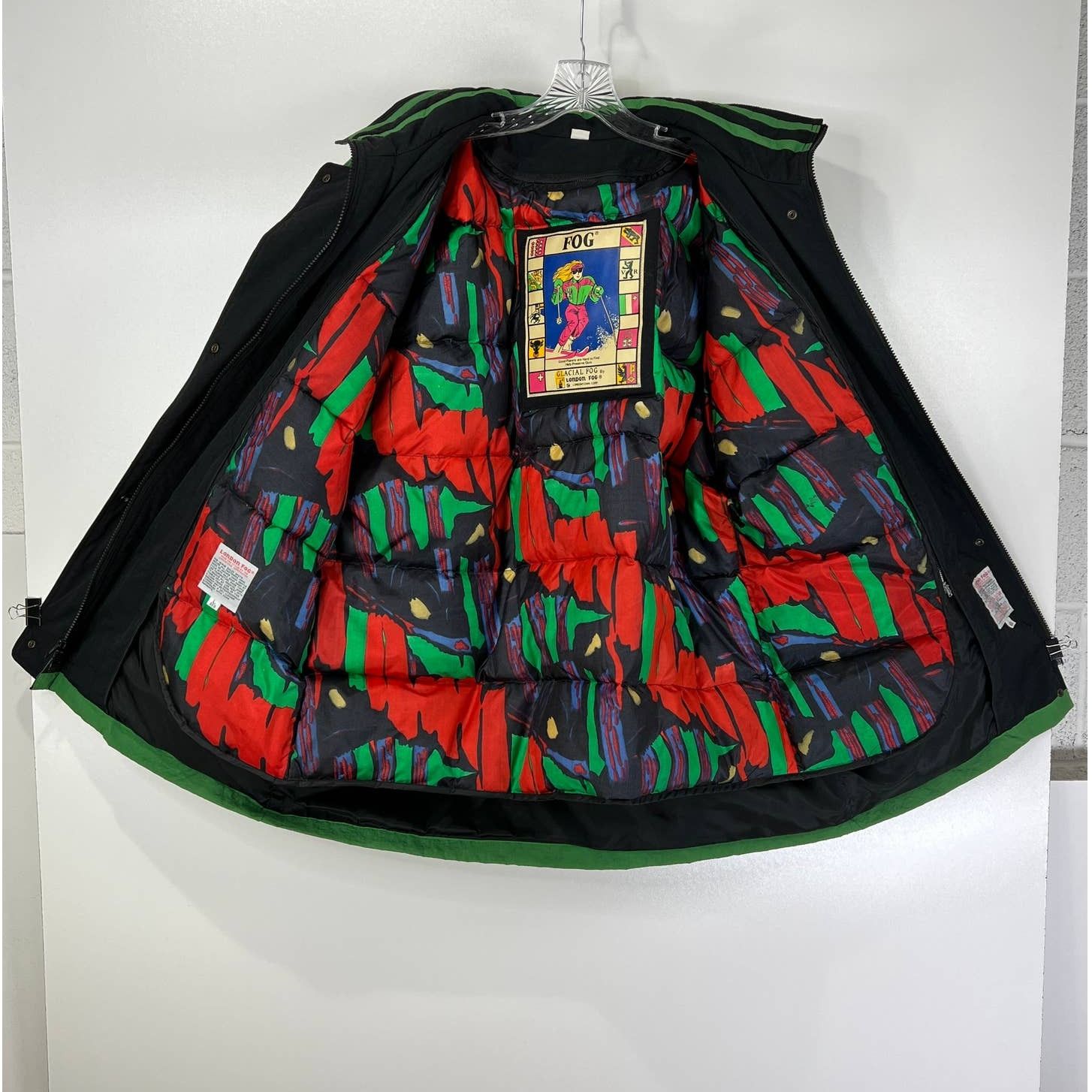 Vintage Vintage 80s Down Ski Coat London Fog Kelly Green Size L / US 10 / IT 46 - 4 Thumbnail