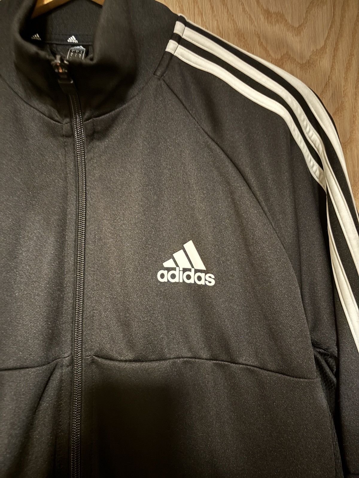 Adidas Adidas Black Track Jacket Size Large Size US L / EU 52-54 / 3 - 3 Thumbnail