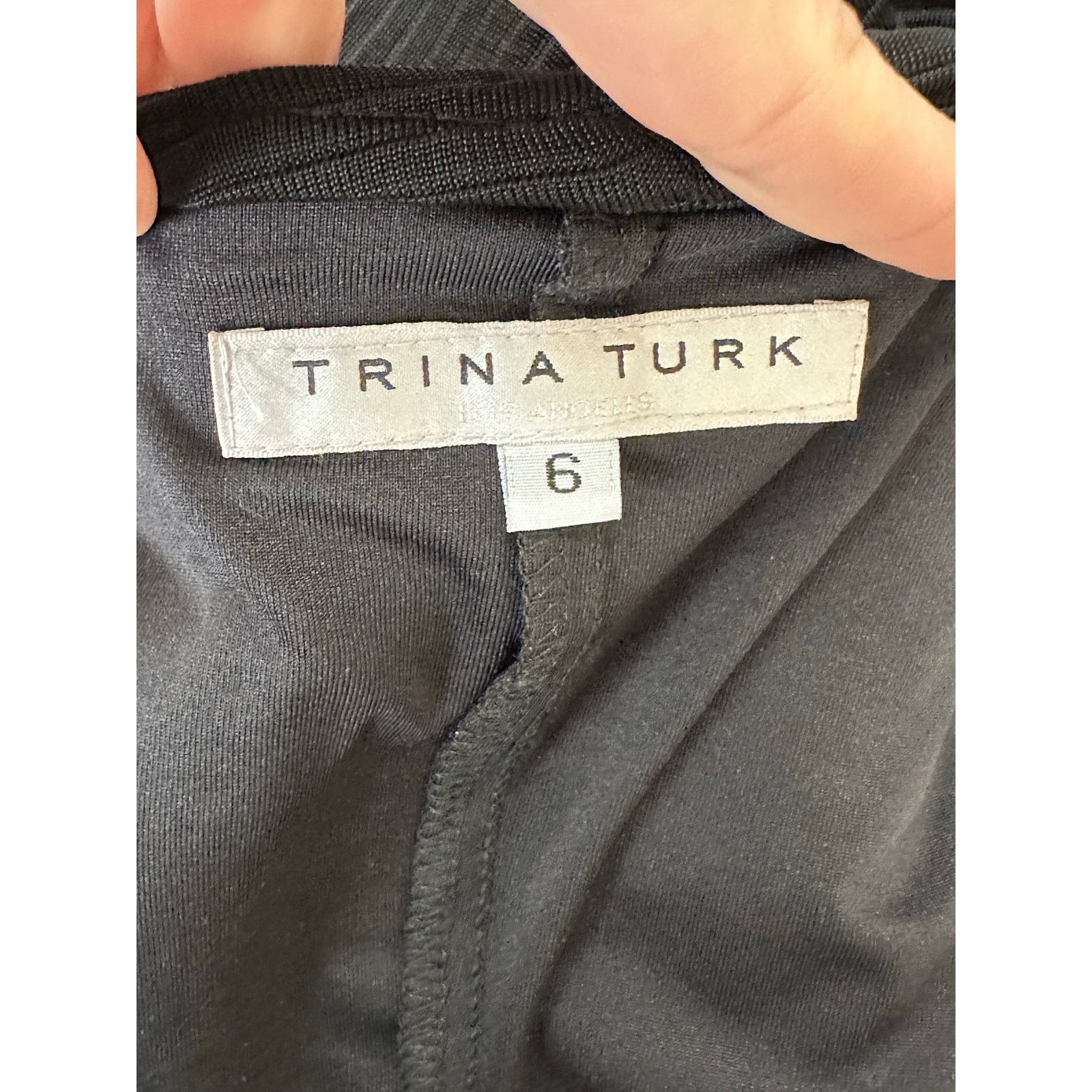 Trina Turk Trina Turk black 3/4 sleeves sheath midi dress size 6 Size M / US 6-8 / IT 42-44 - 3 Thumbnail