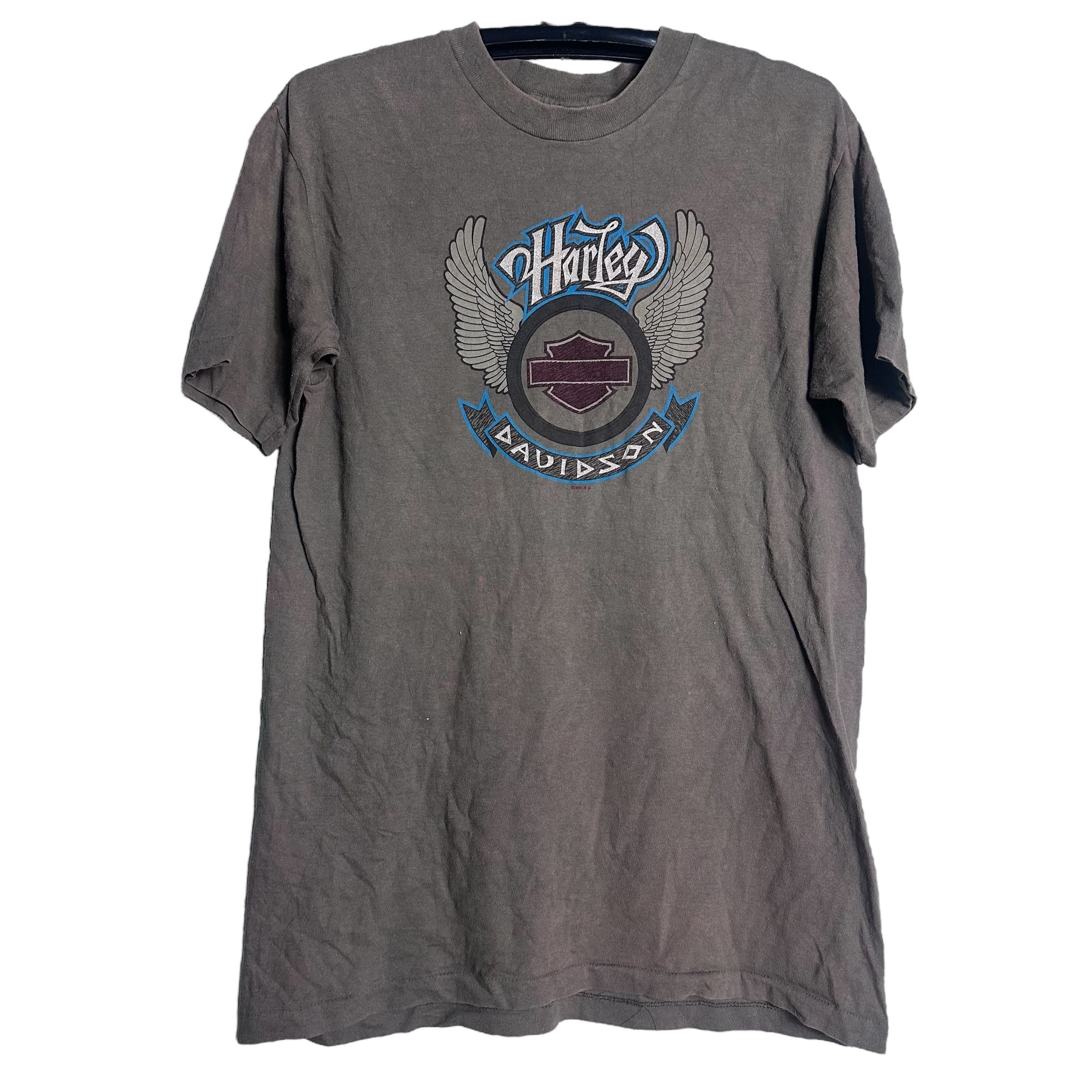 Harley Davidson × Vintage 🔥RARE🔥Vintage Harley Davidson Wing T-shirt Single Stich Size US M / EU 48-50 / 2 - 1 Thumbnail