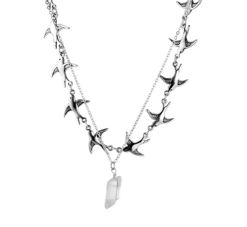 Jewelry Volux Double Layer Titanium Necklace Size ONE SIZE - 1 Thumbnail