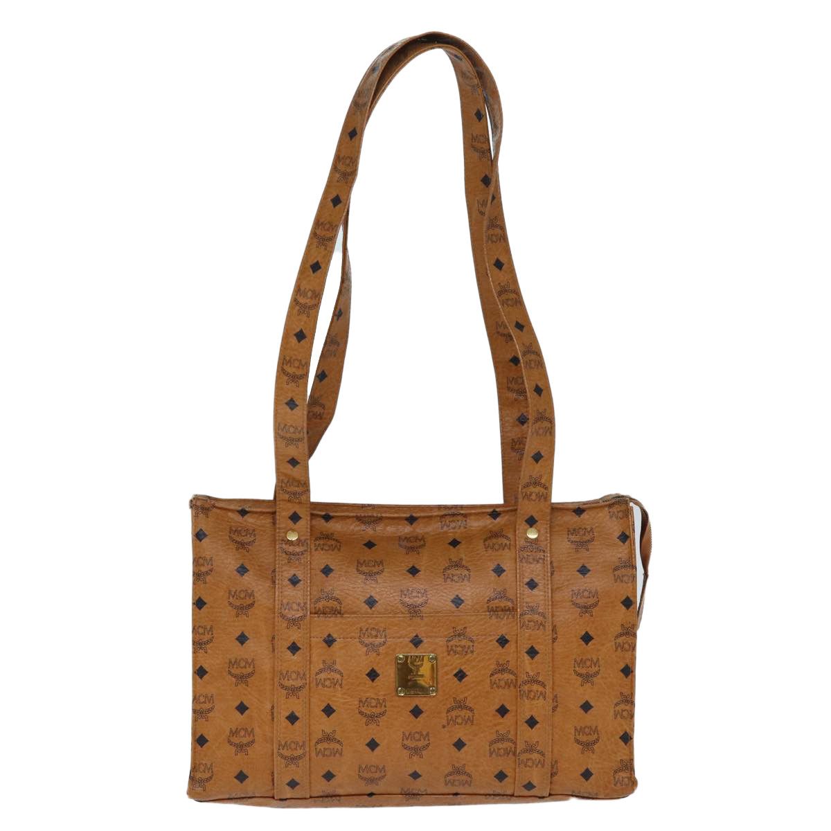 MCM Visetos Brown Canvas Tote Bag (Pre-Owned) Size ONE SIZE - 1 Thumbnail
