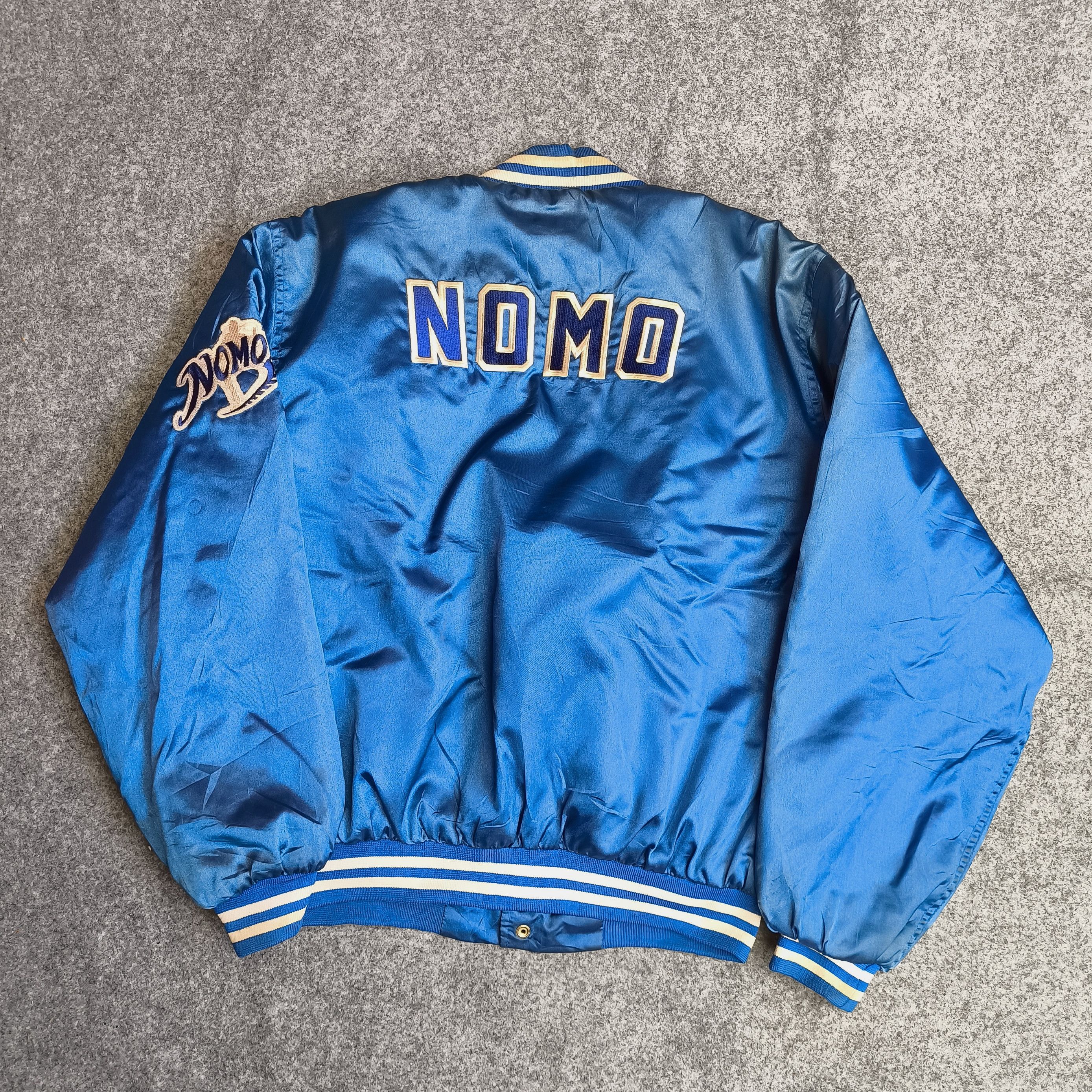 MLB 1995 Hideo Nomo la Dodgers varsity jacket by Toyota Size US L / EU 52-54 / 3 - 7 Thumbnail