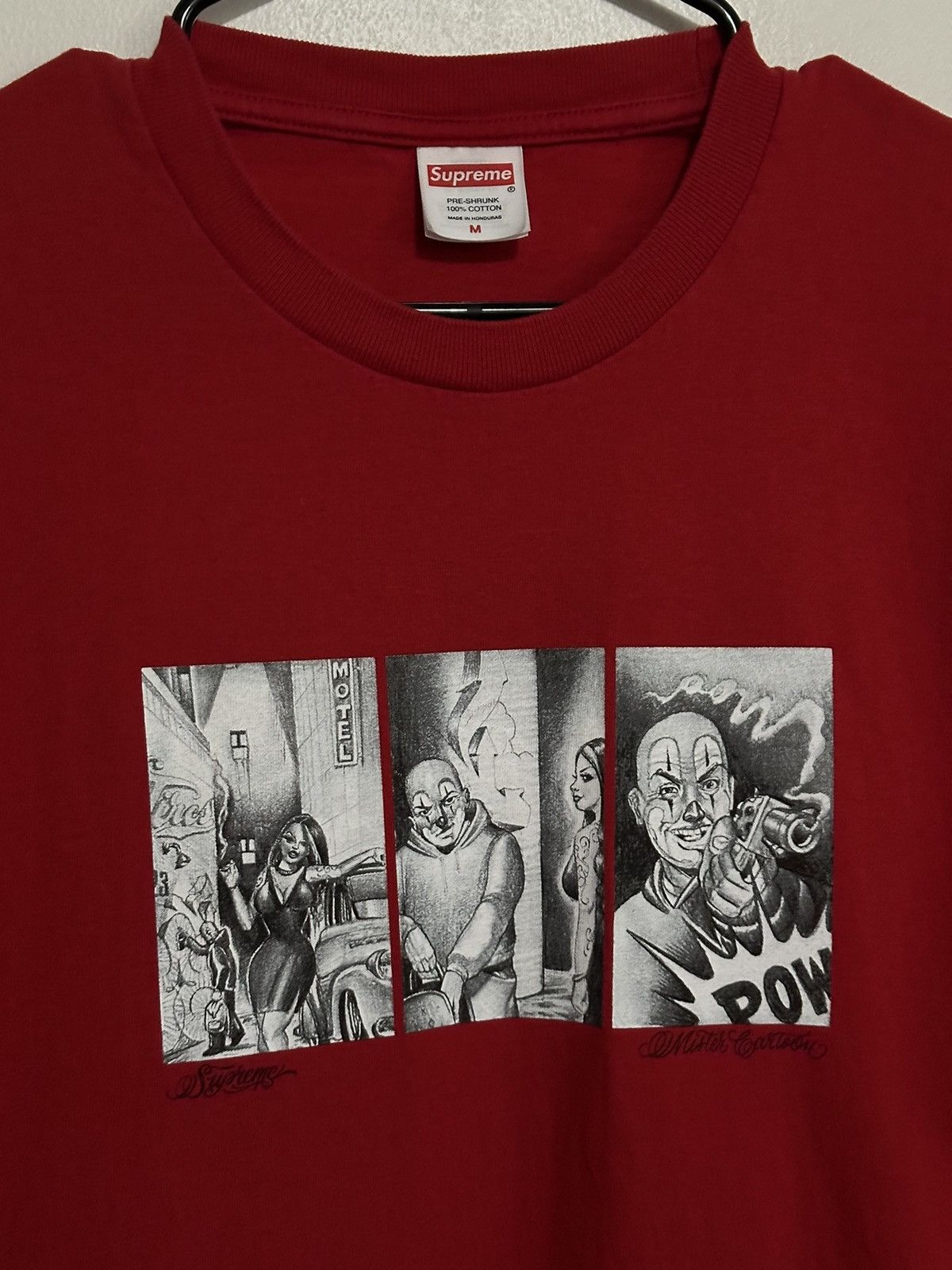 Supreme Supreme Mister Cartoon Pow Tee Size US M / EU 48-50 / 2 - 2 Thumbnail