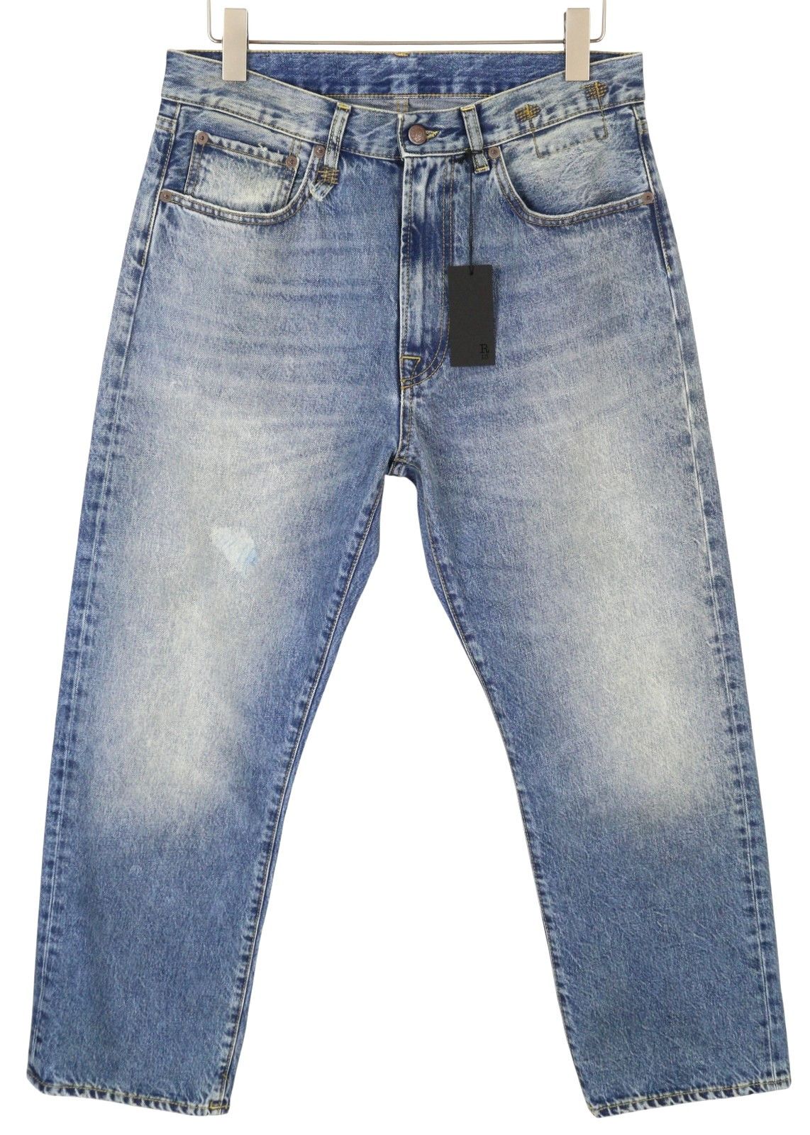 R13 CUFFED X-BF 32 Jasper Straight Whiskers Faded FW25 86658 Size 32" / US 10 / IT 46 - 1 Thumbnail