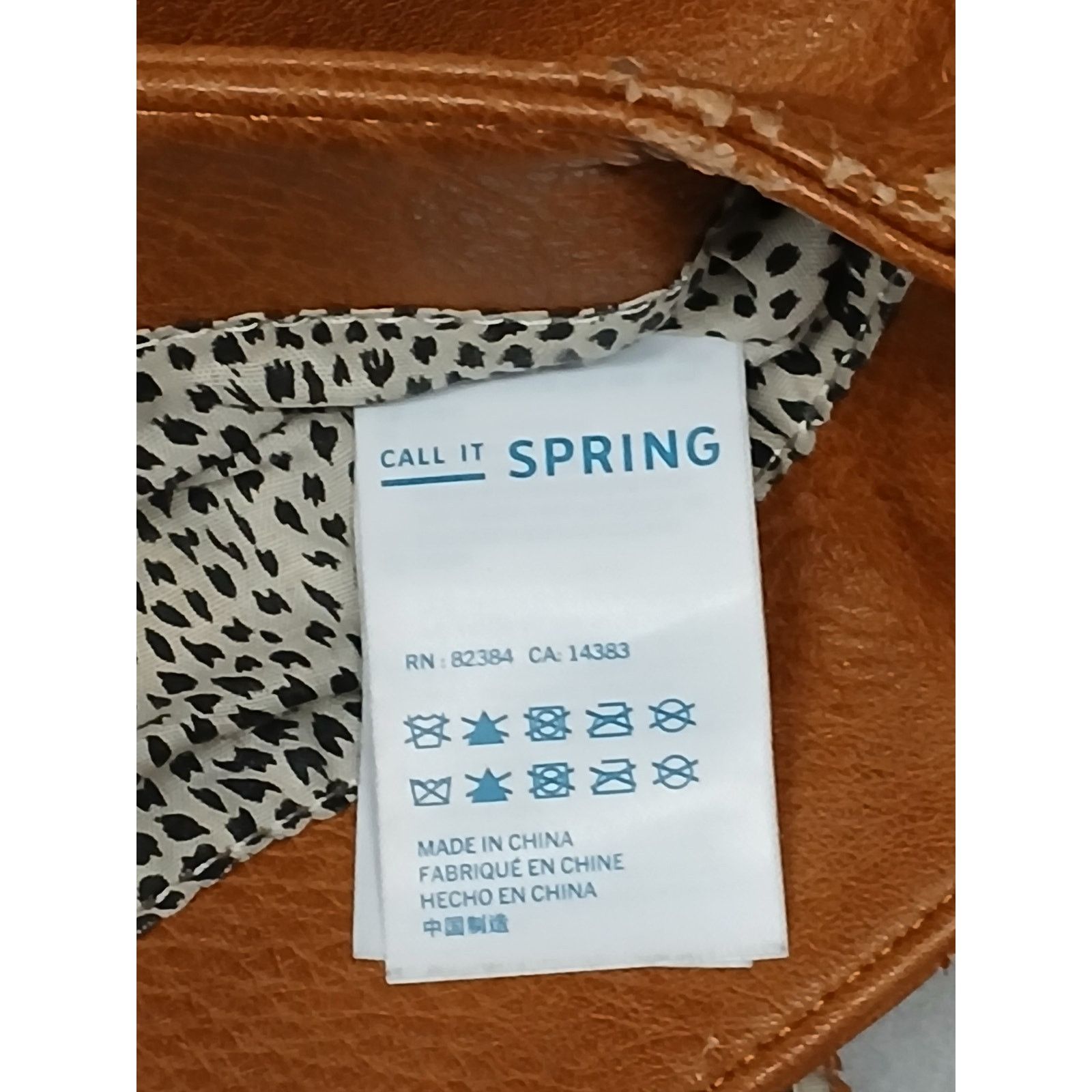 Call It Spring Call It Spring Orange Handcrafted Full Leather Saddle Bag Size ONE SIZE - 12 Thumbnail