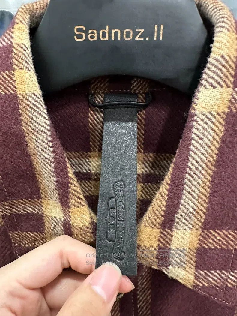 Chrome Hearts CHROME HEARTS Size L Wine red flannel Workdog shirt jacket Size US L / EU 52-54 / 3 - 4 Thumbnail
