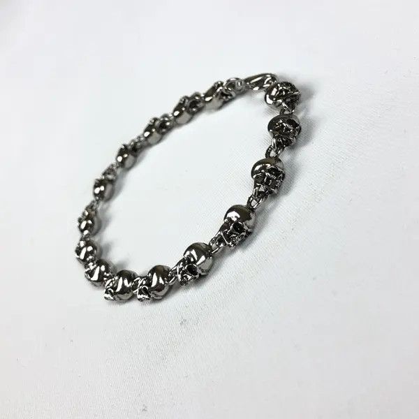 Jewelry Skull Bracelet Y2K Punk Chain Gotch Size ONE SIZE - 1 Thumbnail