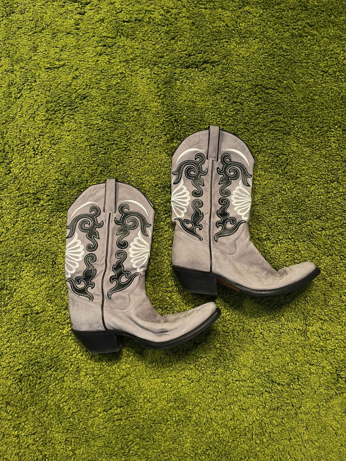 Cowboy Equipment × Designer × Genuine Leather Tony Mora western cowboy leather boots Size US 7 / EU 40 - 2 Thumbnail