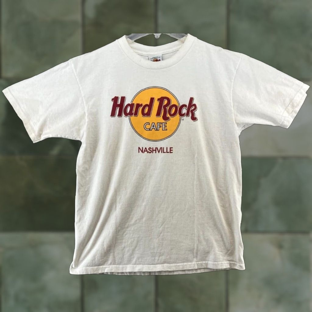 Hard Rock Cafe Hard Rock Cafe Graphic Print T-Shirt Mens Medium White USA Made Size US M / EU 48-50 / 2 - 1 Thumbnail