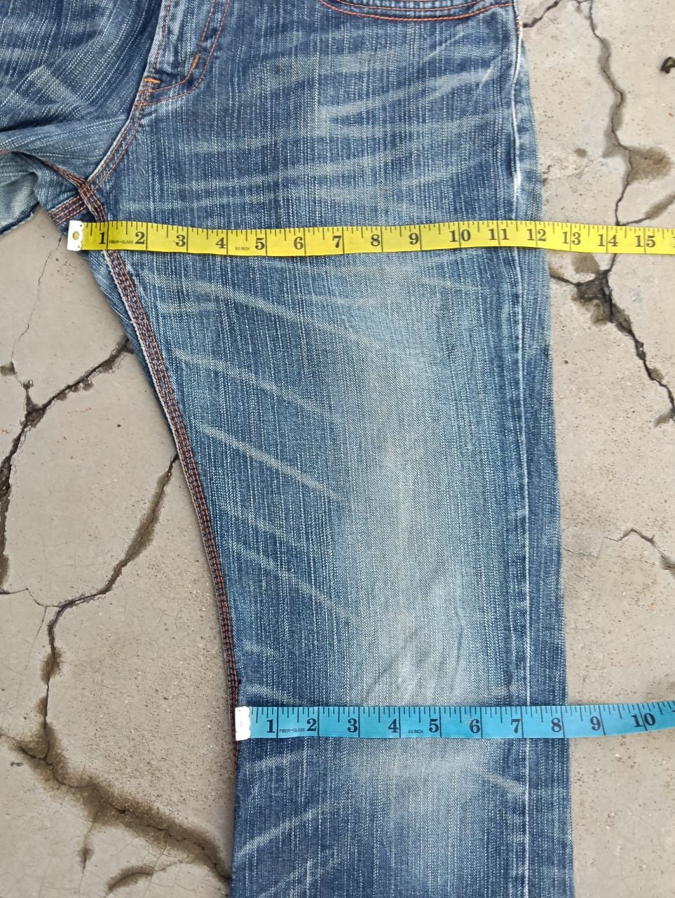 Edwin Flare EDWIN Exclusive Vintage XV Cinch Back Denim Size US 32 / EU 48 - 9 Thumbnail